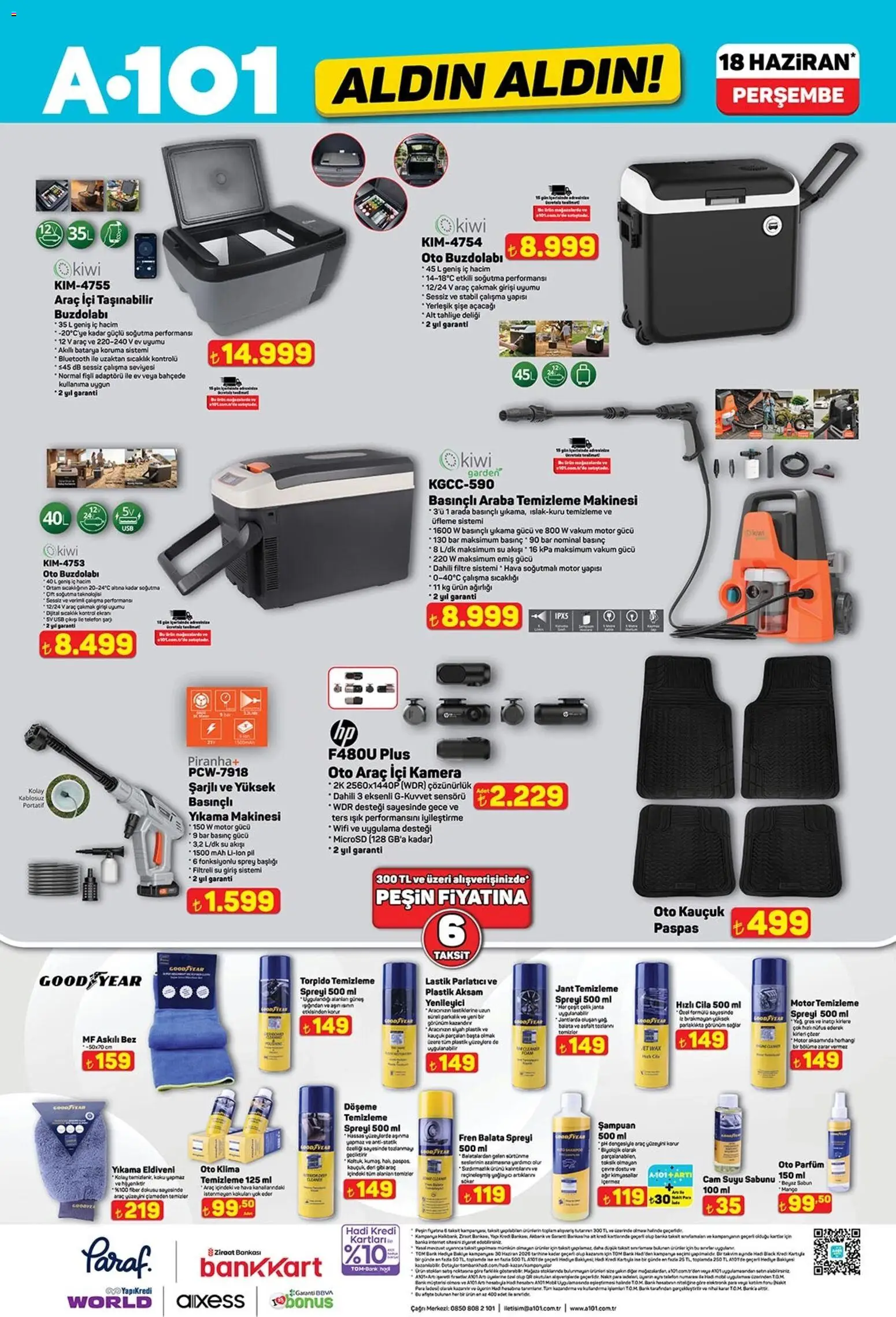 A101 - Katalog Aldın Aldın - 18.06.2026 tarihinden itibaren geçerlidir | Sayfa: 10 | Ürünler: Lastik, Mango, Cam suyu, Klima