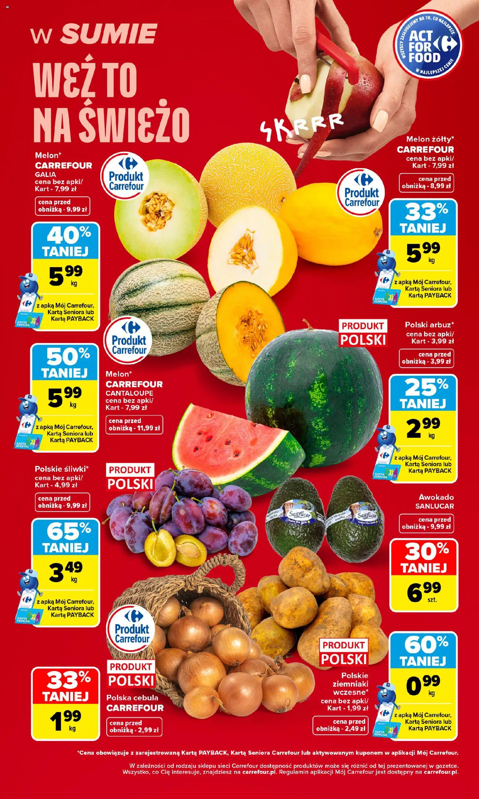 Carrefour gazetka - Weź to na świeżo od 17.08.2026 | Strona: 2 | Produkty: Karta, Cebula, Awokado, Ziemniaki