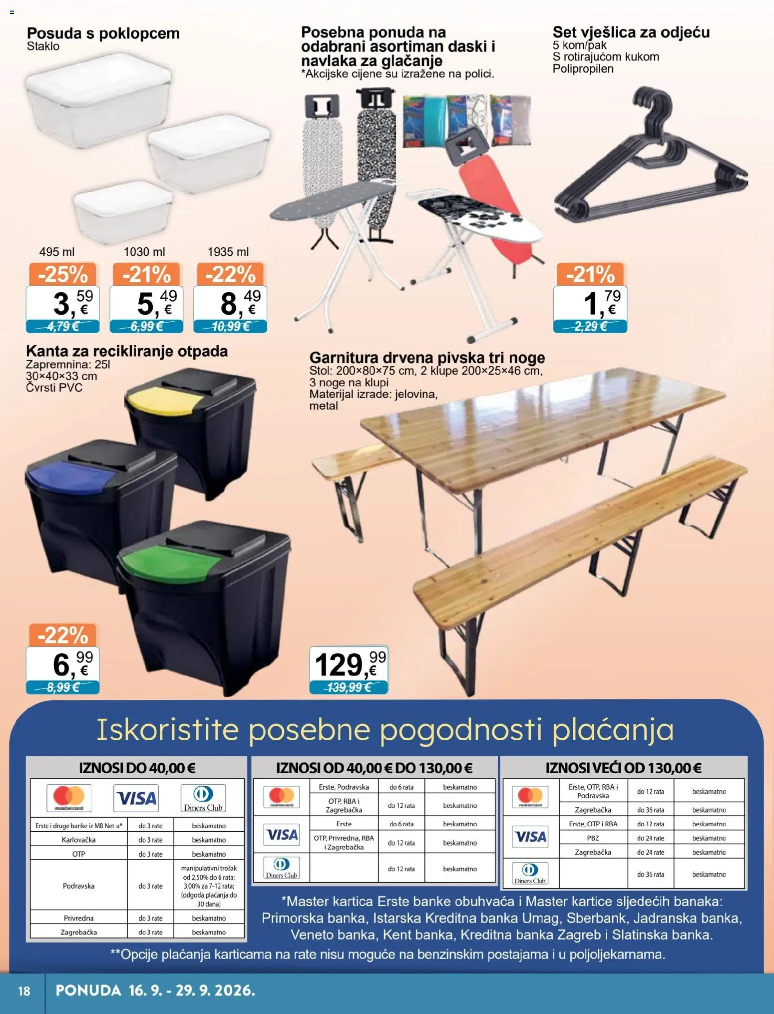 KTC katalog | vrijedi od 16.09.2026 | Stranica: 18 | Proizvodi: Stol, Staklo