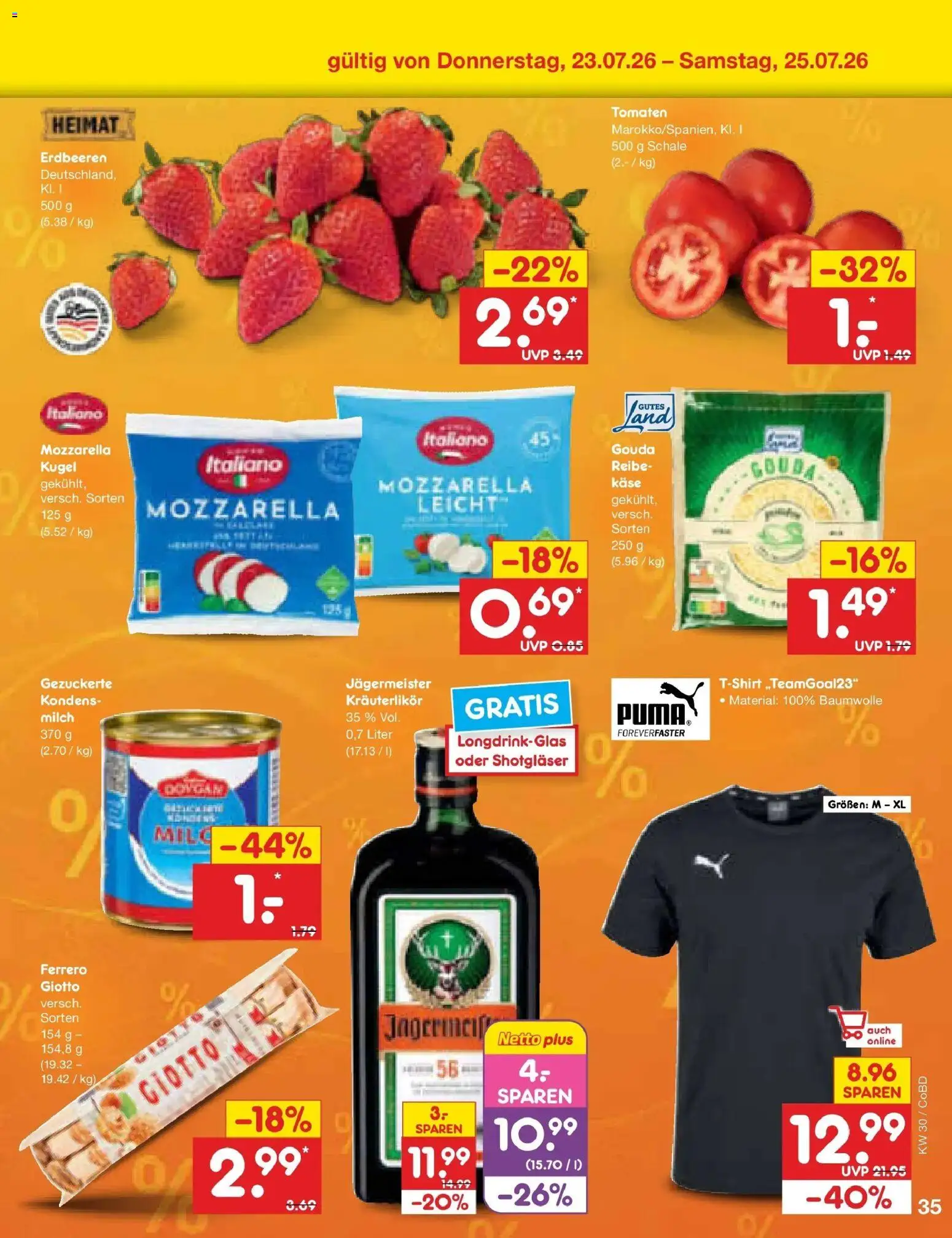 Netto Marken-Discount Prospekt Delitzsch – gültig ab 20.07.2026 | Seite: 59 | Produkte: Milch, Käse, Mozzarella, Gouda