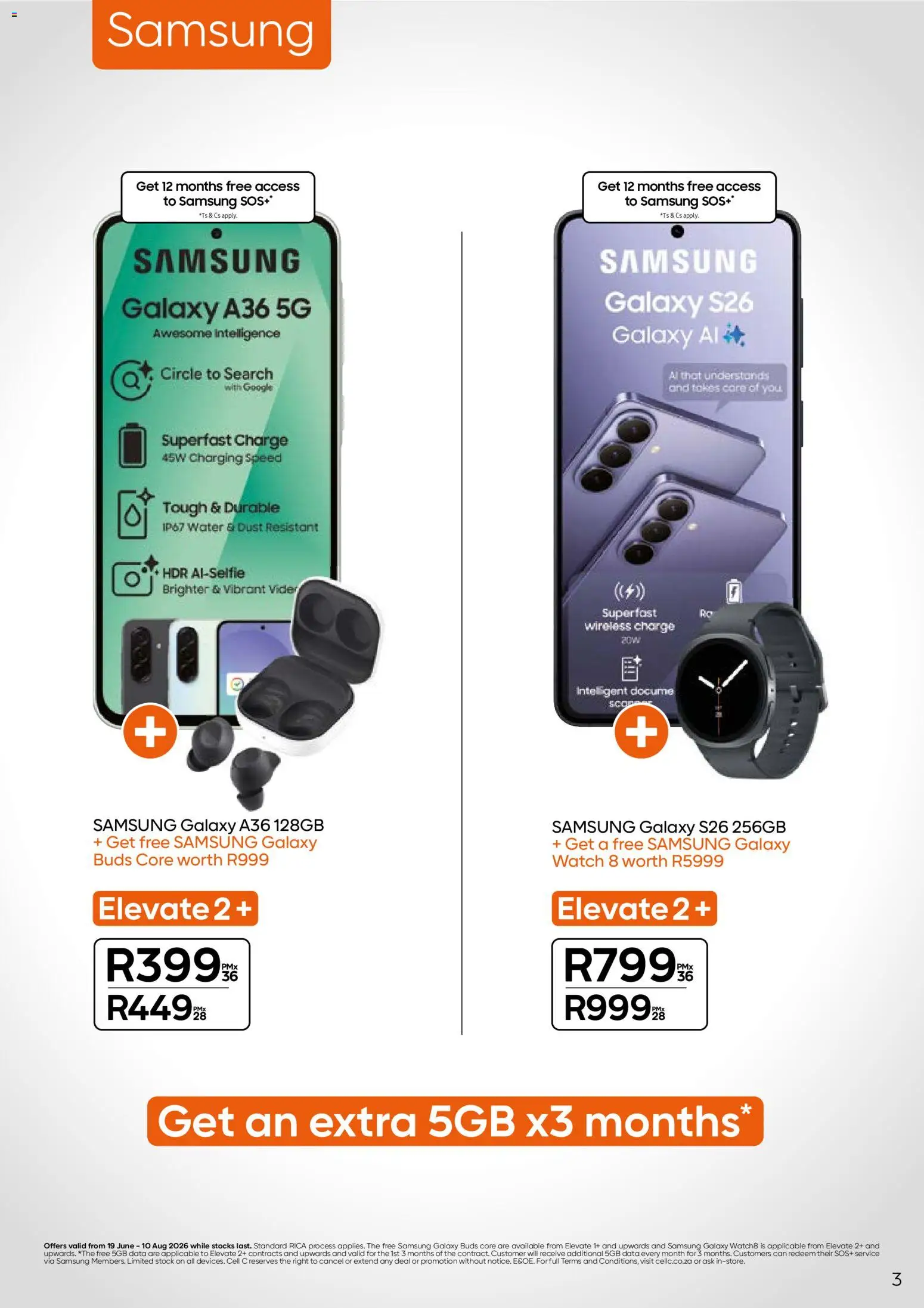 New Cell C catalogue – valid from 19.06.2026 | Page: 3