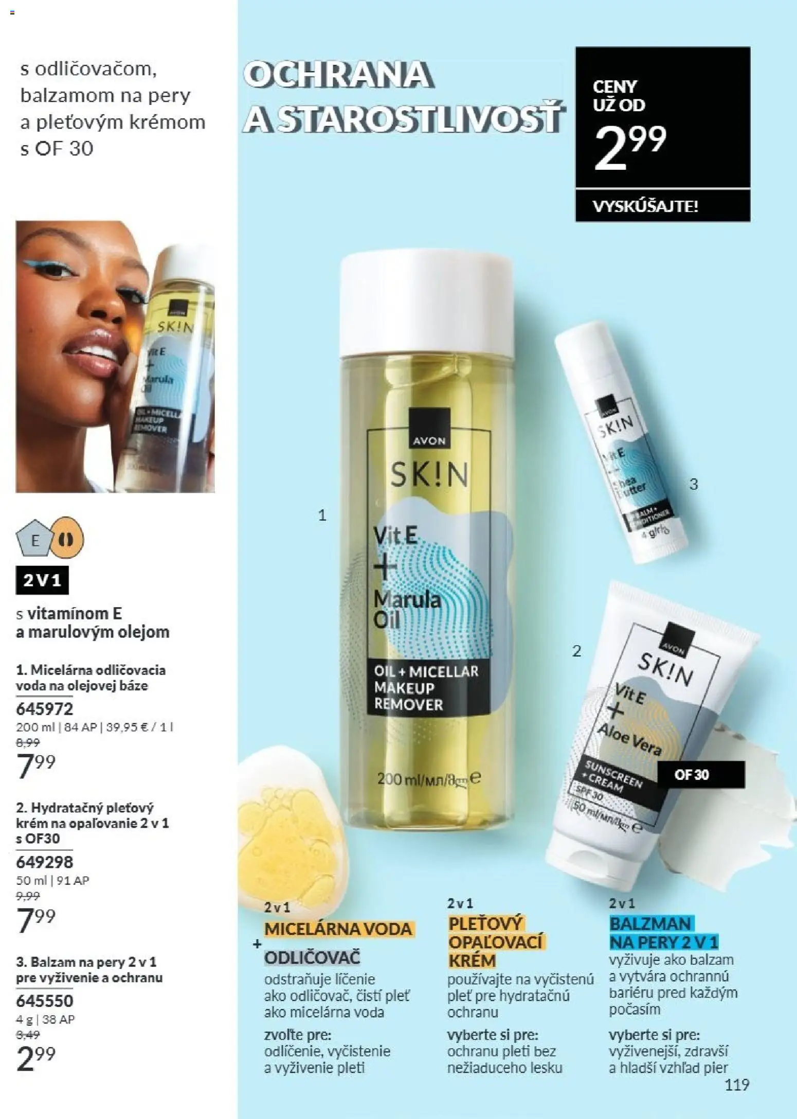 Nové Avon akcie – leták je platný od 01.07.2026 | Strana: 118 | Produkty: Aloe Vera, Odličovač, Krém, Voda