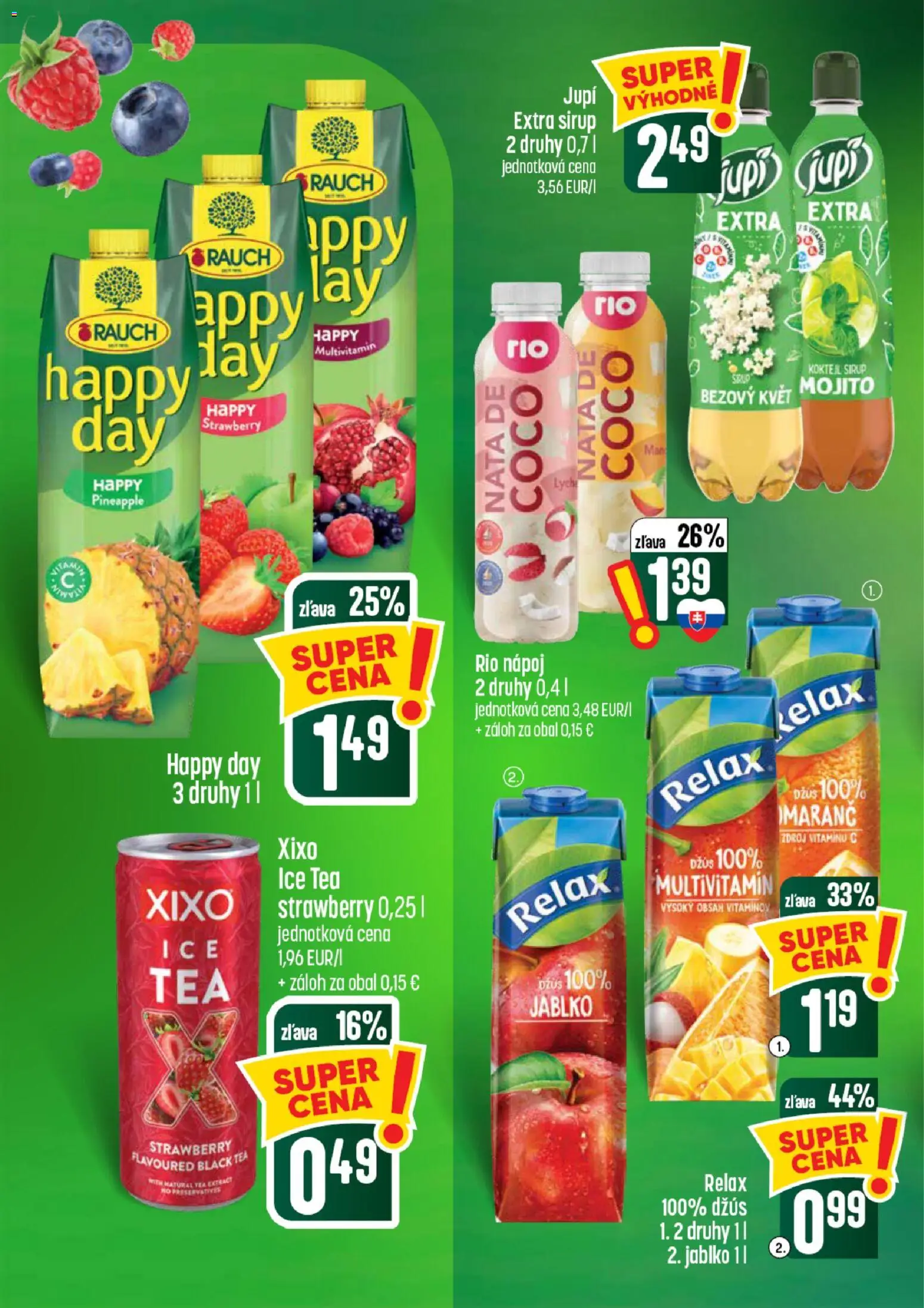 Nové COOP Jednota akcie – leták je platný od 30.07.2026 | Strana: 48 | Produkty: Džús