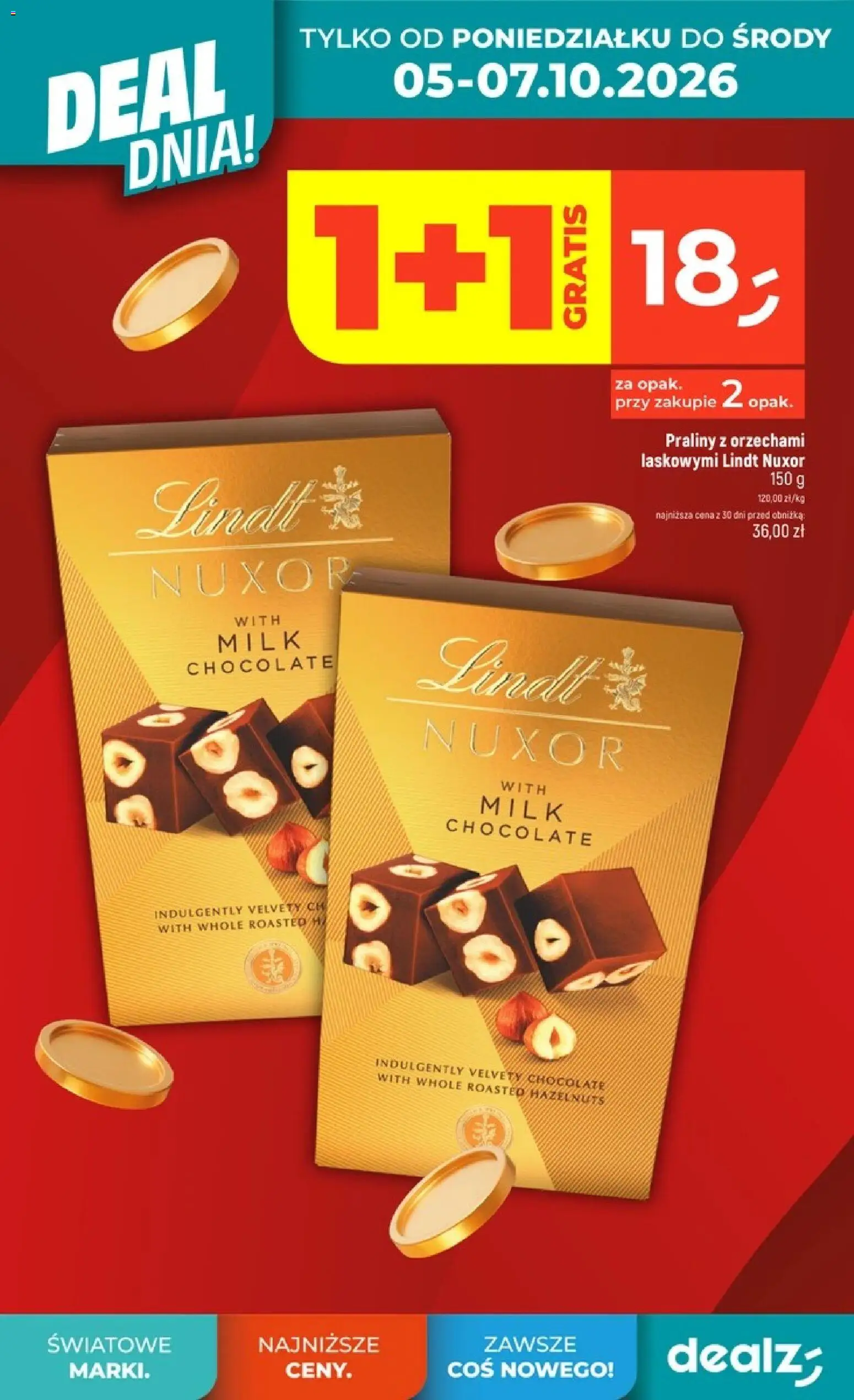 Dealz gazetka - Deal dnia od 01.10.2026 | Strona: 8 | Produkty: Lindt, Praliny