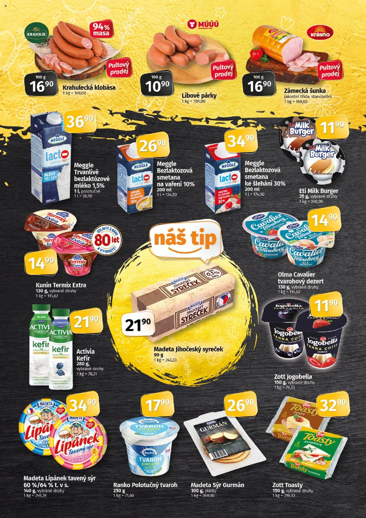 Coop leták - Tip Extra od 16.09.2026 | Strana: 2 | Produkty: Kefír, Smetana, Párky, Smetana na vaření