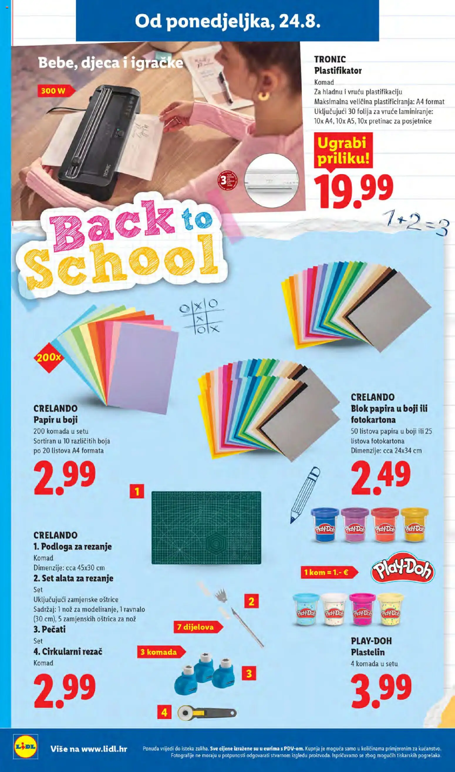 Lidl katalog | vrijedi od 24.08.2026 | Stranica: 24 | Proizvodi: Podloga, Rezač, Set alata, Plastelin