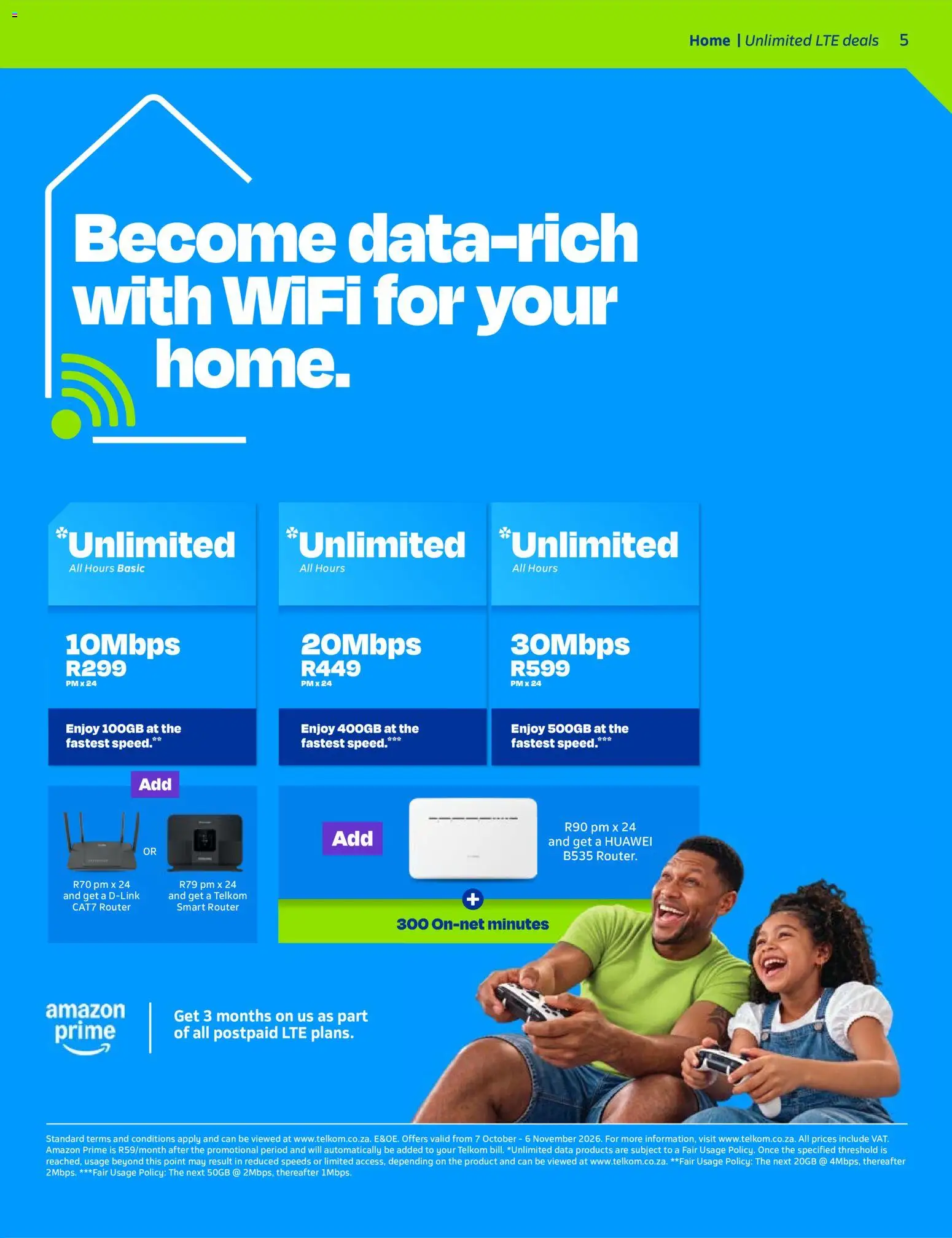 New Telkom catalogue – valid from 07/10/2026 | Page: 5 | Products: Data, Router