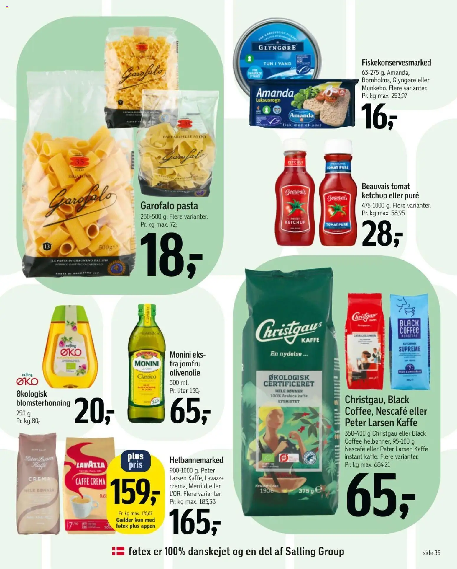 Føtex tilbudsavis – gyldig fra 31/07/2026 | Side: 48 | Produkter: Kaffe, Fisk, Pasta, Bønner