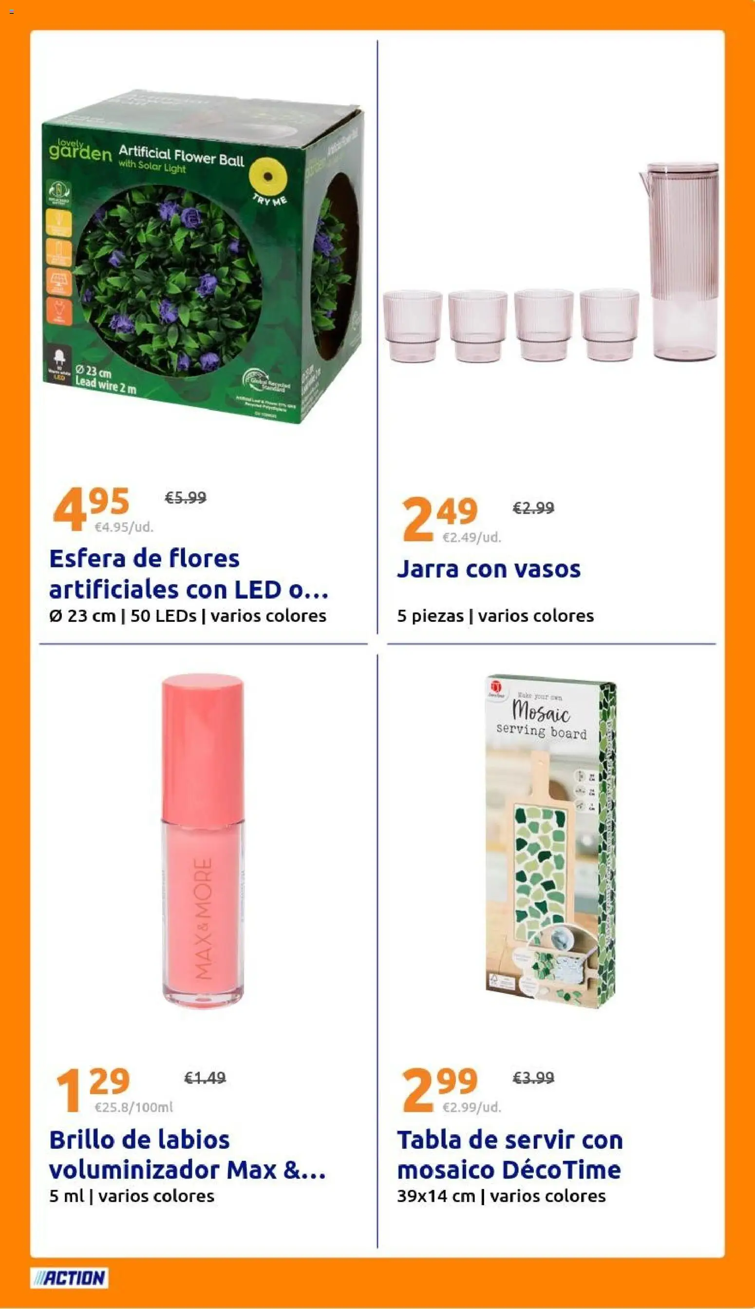 Action folleto │ válido desde el 29/07/2026 | Página: 25 | Productos: Brillo de labios, Vasos