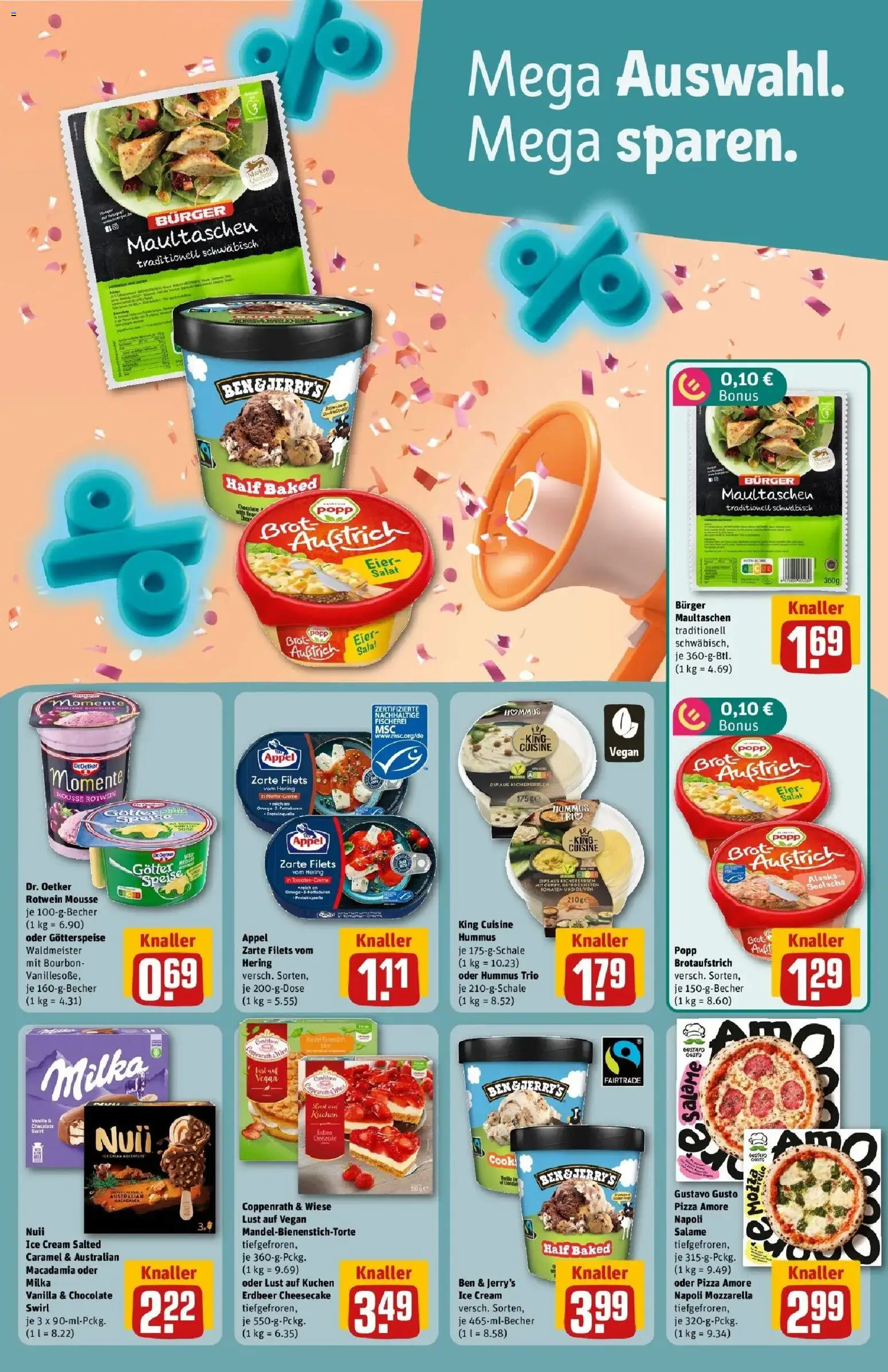 REWE Prospekt ab 21.09.2026 zum Blättern » Angebote | Seite: 7 | Produkte: Eier, Maultaschen, Kuchen, Salat