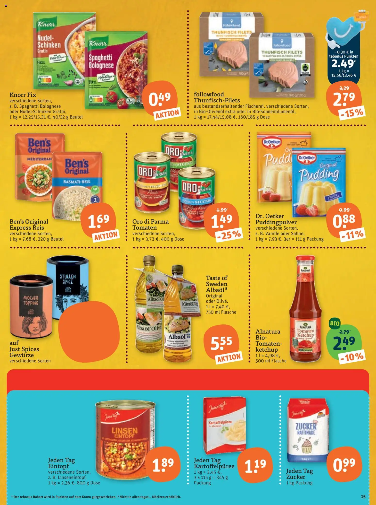 Tegut Prospekt – gültig ab 06.07.2026 | Seite: 17 | Produkte: Thunfisch, Pudding, Zucker, Ketchup