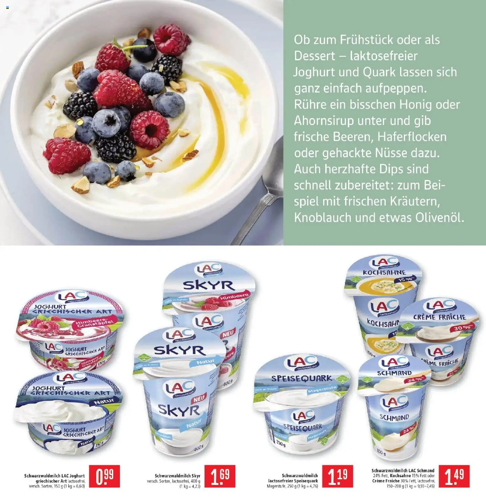 Marktkauf Prospekt Heidenheim (ab 12.10.2026) » Angebote online | Seite: 9 | Produkte: Kochsahne, Skyr, Knoblauch, Himbeere