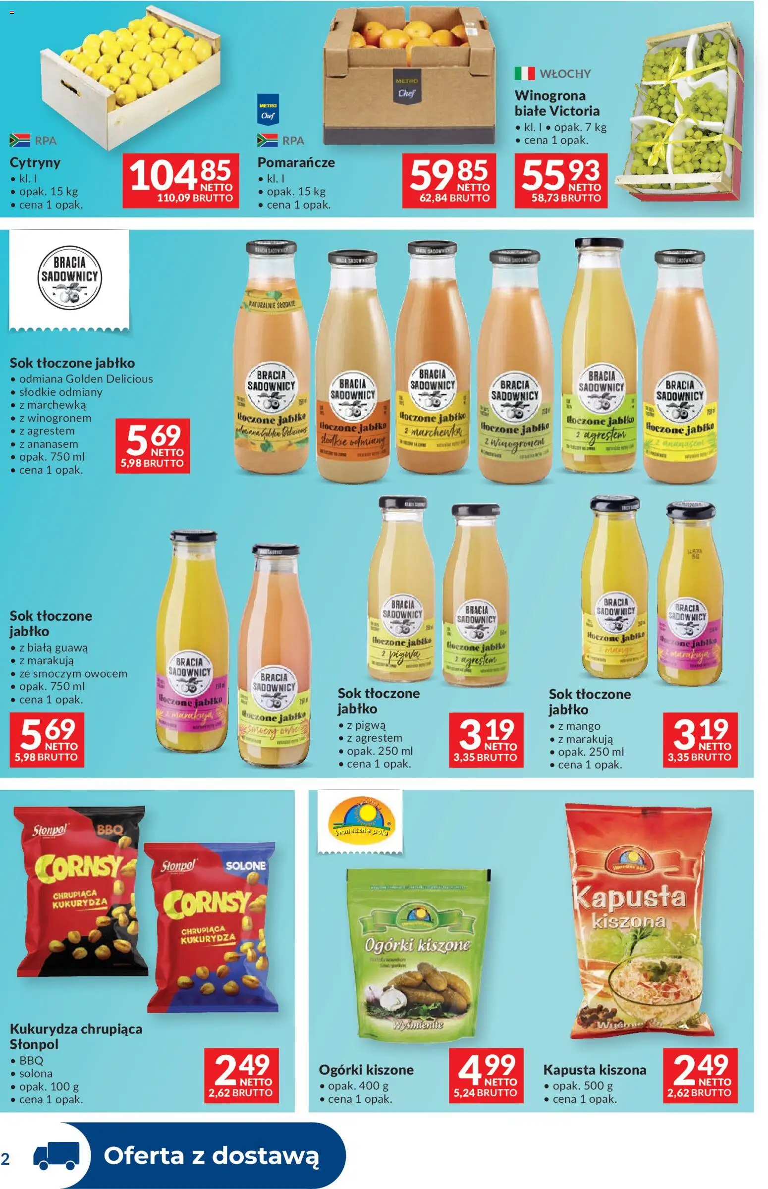 Makro gazetka - Dystrybucja do sklepów od 04.08.2026 | Strona: 2 | Produkty: Guawa, Kukurydza, Por, Pomarańcze