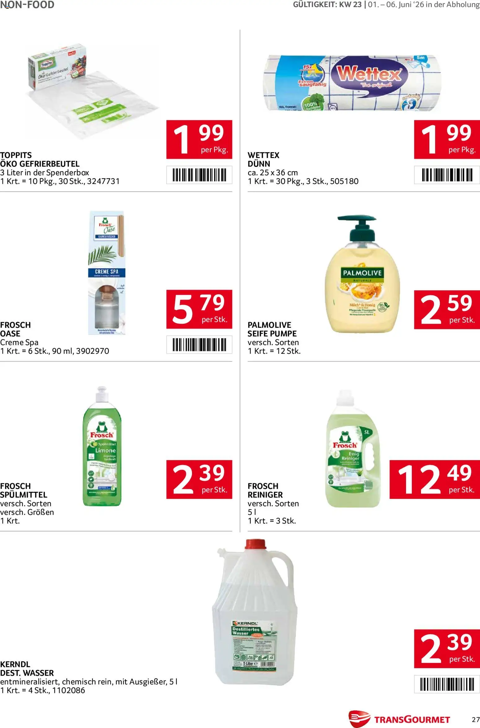 Transgourmet Flugblatt gültig ab 01.06.2026 | Seite: 27