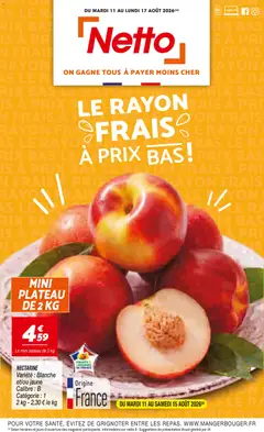 Netto - Prévisualisation de Netto  le rayon frais à prix bas valide à partir de 11/08/2026