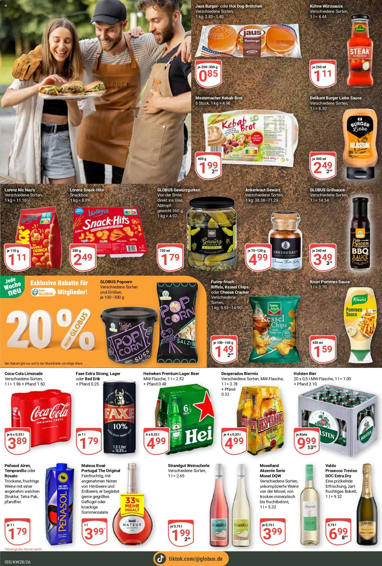 Globus Prospekt – gültig ab 06.07.2026 | Seite: 7 | Produkte: Funny frisch, Holsten, Prosecco, Brot