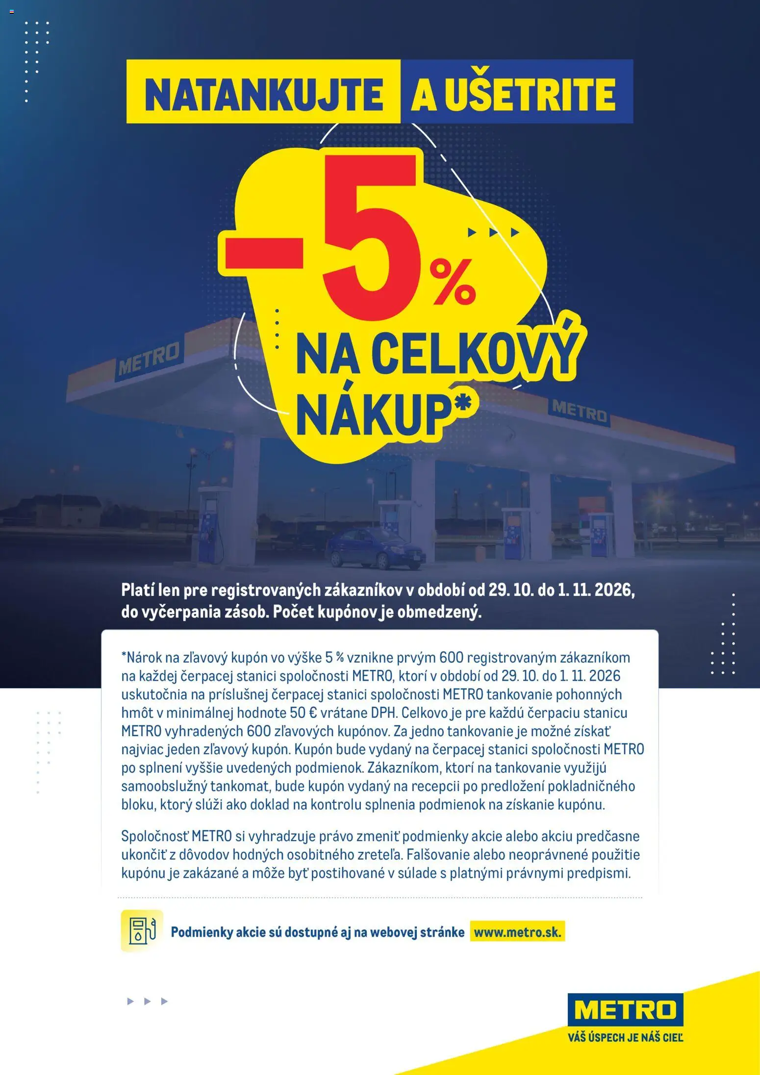 Nové Metro akcie – leták je platný od 29.10.2026 | Strana: 1