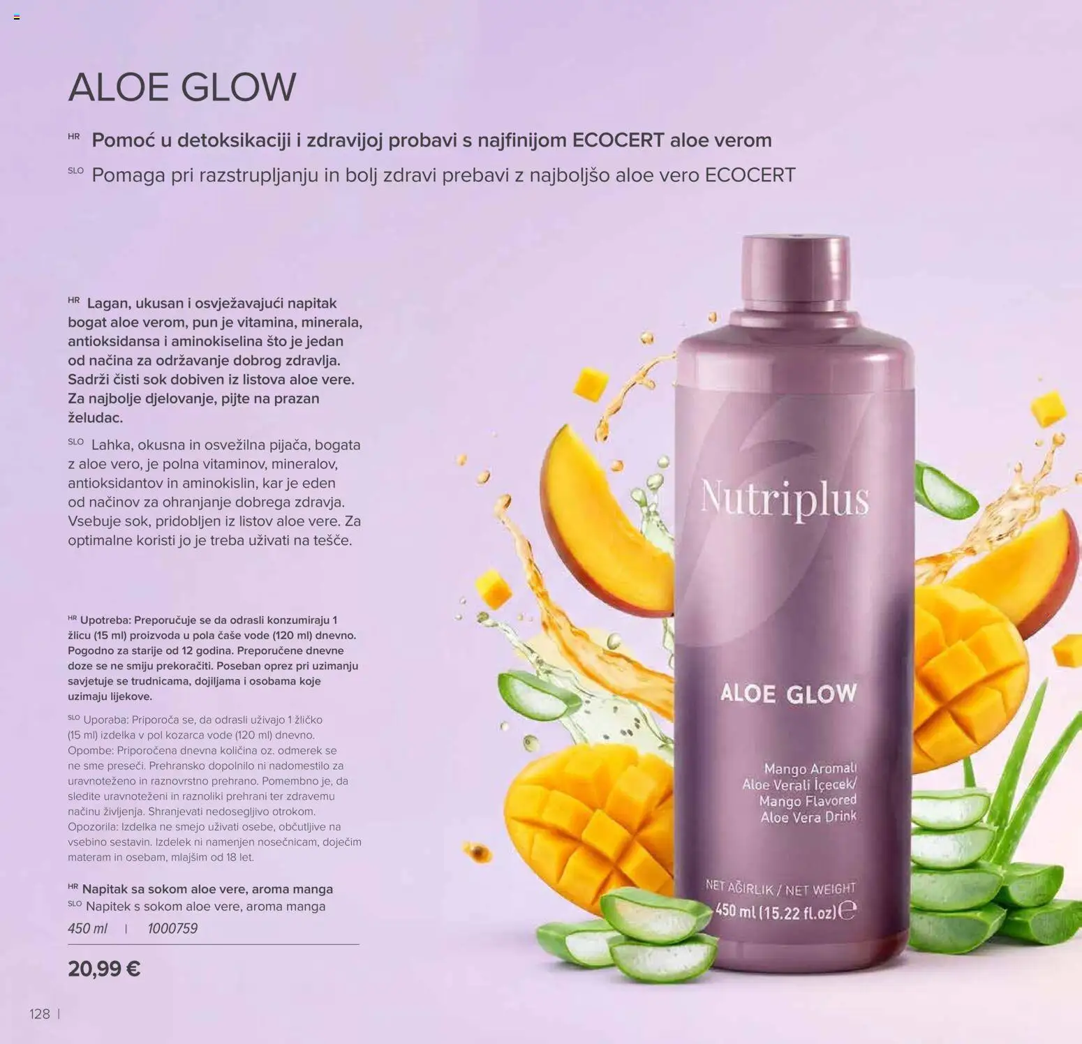 Farmasi katalog | vrijedi od 01.09.2026 | Stranica: 128 | Proizvodi: Sok, Mango, Napitak, Aloe vera