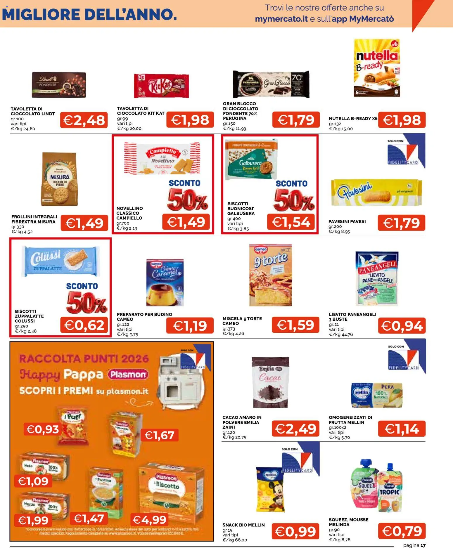 Volantino Mercatò del 03/09/2026 | Pagina: 17 | Prodotti: Pane, Cioccolato, Pera, Amaro