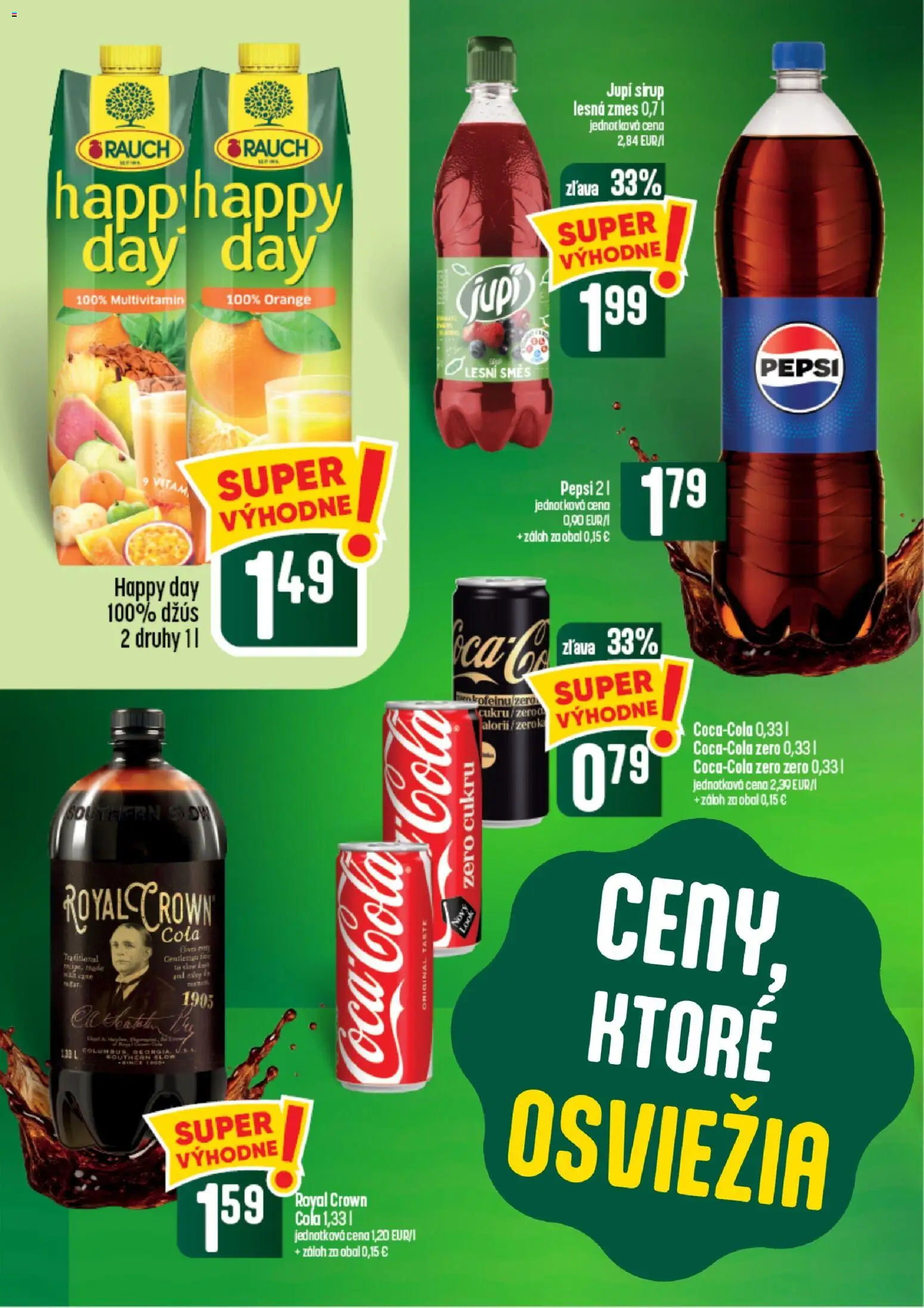 Nové COOP Jednota akcie – leták je platný od 24.09.2026 | Strana: 46 | Produkty: Multivitamín, Sirup, Pepsi, Cola