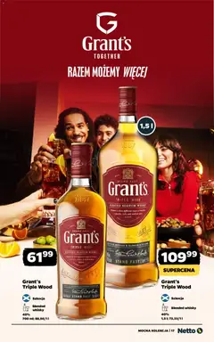 Pogląd oferty "Netto gazetka - Alkohole mocne" - ważna od 27.04.2026 | Strona: 17 | Produkty: Grant's, Whisky