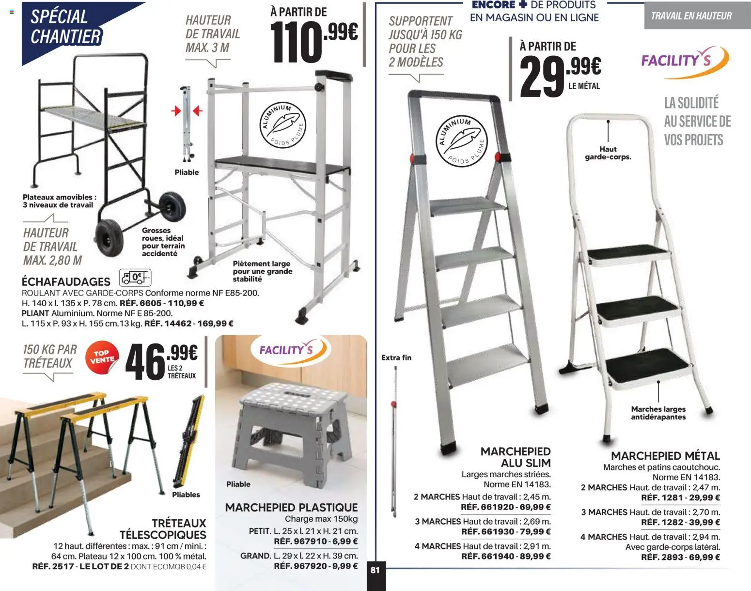 {H1} | Page: 81 | Produits: Plateau, Marchepied, Poids