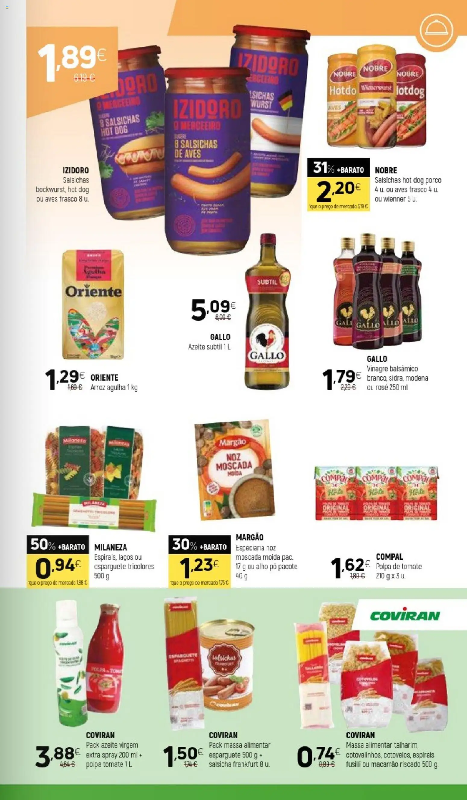 Coviran folheto │ válido de 05.05.2026 | Página: 7 | Produtos: Vinagre balsâmico, Milaneza, Salsicha, Arroz