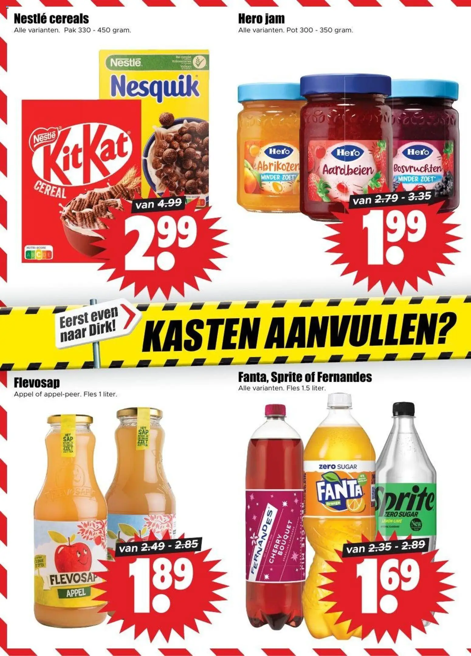 {H1} | Pagina: 13 | Producten: Fanta, Sprite, Abrikozen, Pot