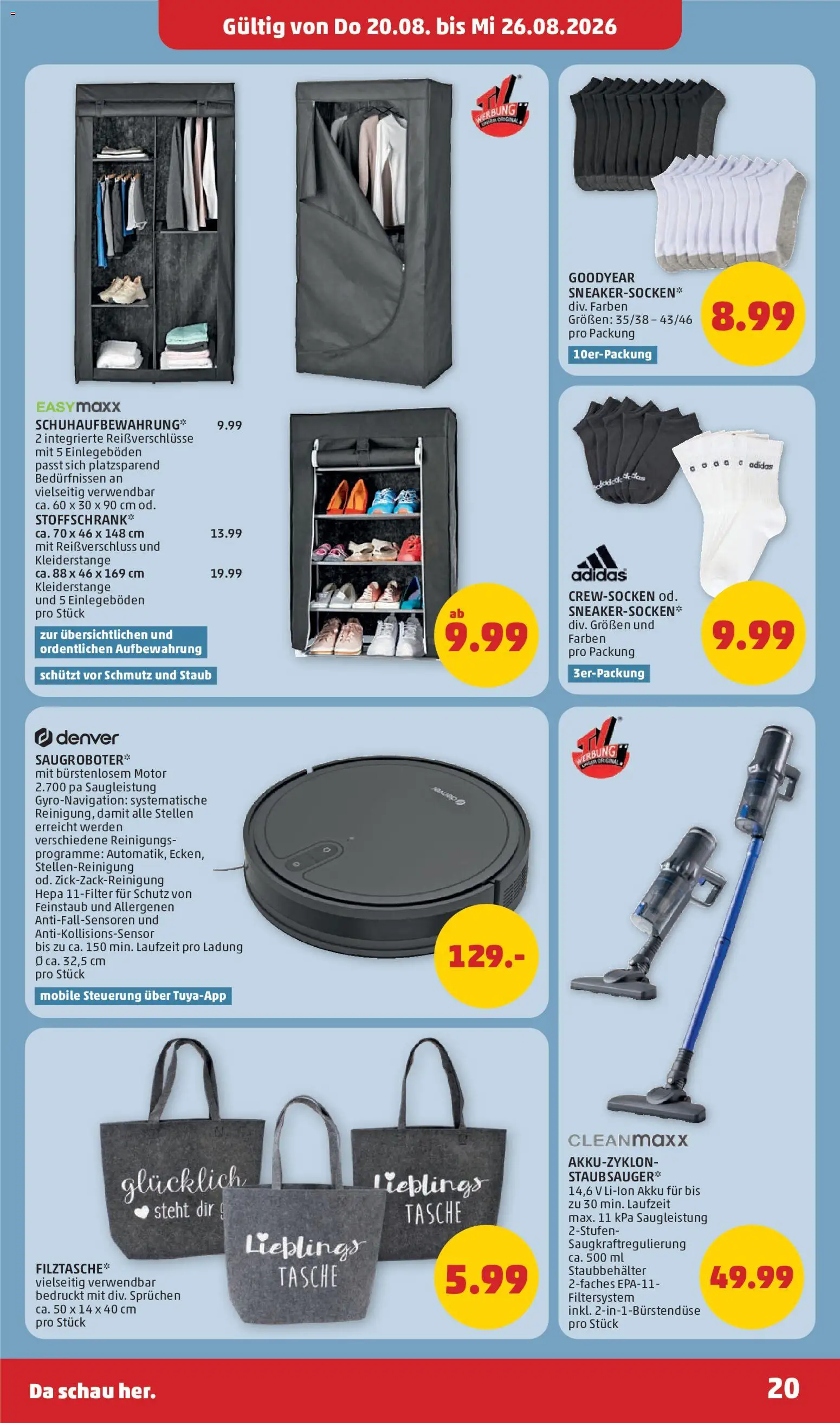 Penny Markt Flugblatt gültig ab 20.08.2026 | Seite: 20 | Produkte: Tasche