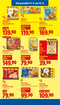 Náhled letáku CHEF SELECT Obalovaný sýr, Obalovaný sýr Eidam, 460 g, eidam, 1 kg = 173,70 Kč od 11.05.2026 | Strana: 21