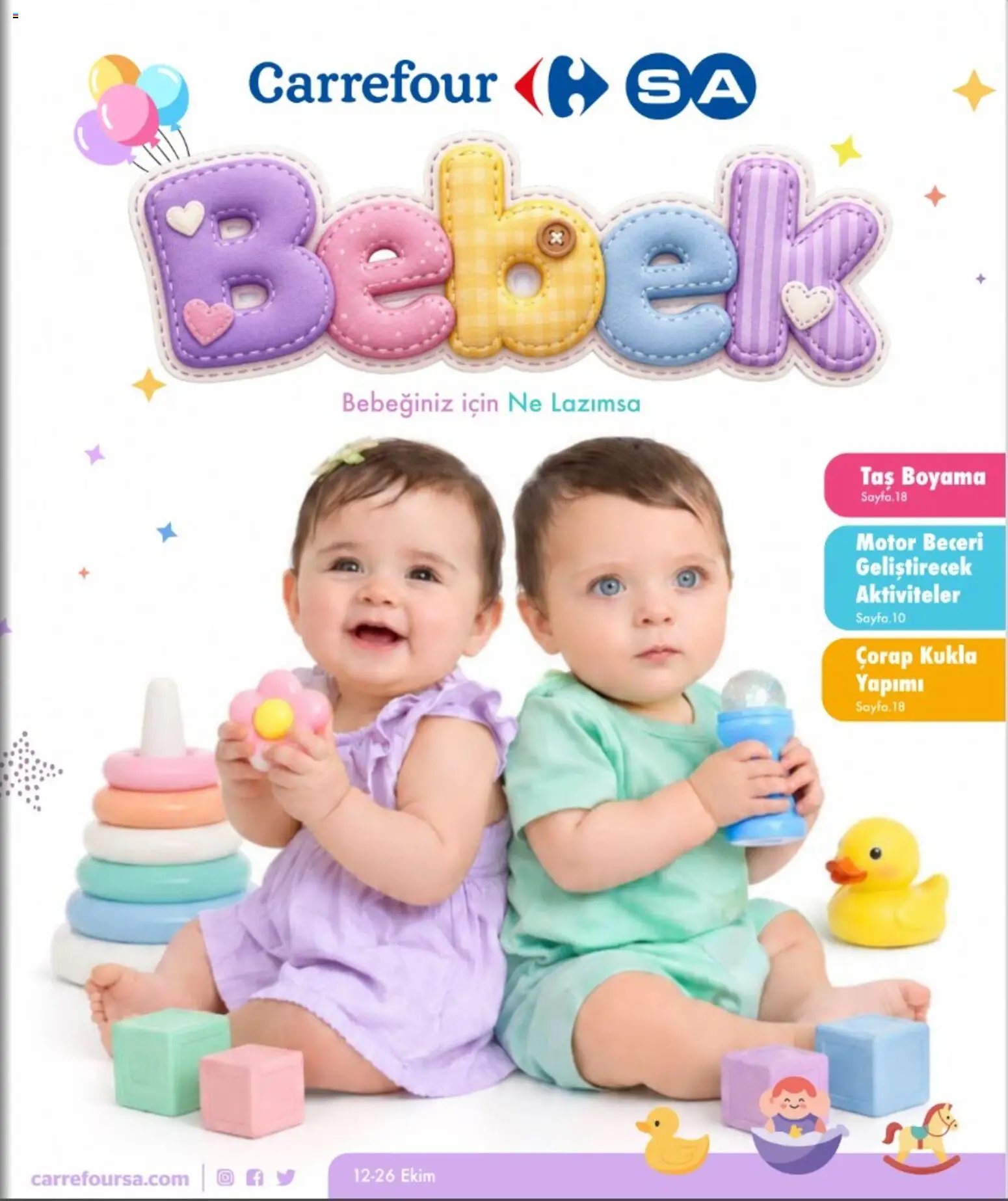 CarrefourSA - Katalog Bebek - 12 Ekim 2026 tarihinden itibaren geçerlidir | Sayfa: 1 | Ürünler: Çorap