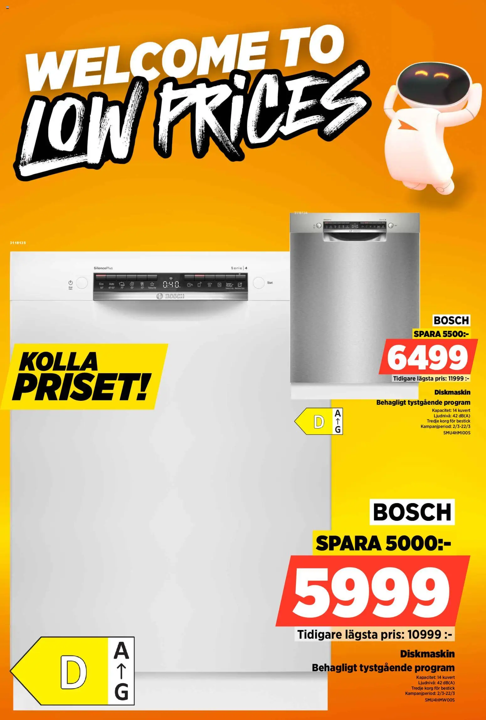 Power reklamblad aktuell från 09.03.2026 | Sida: 52 | Produkter: Diskmaskin, Korg, Kuvert