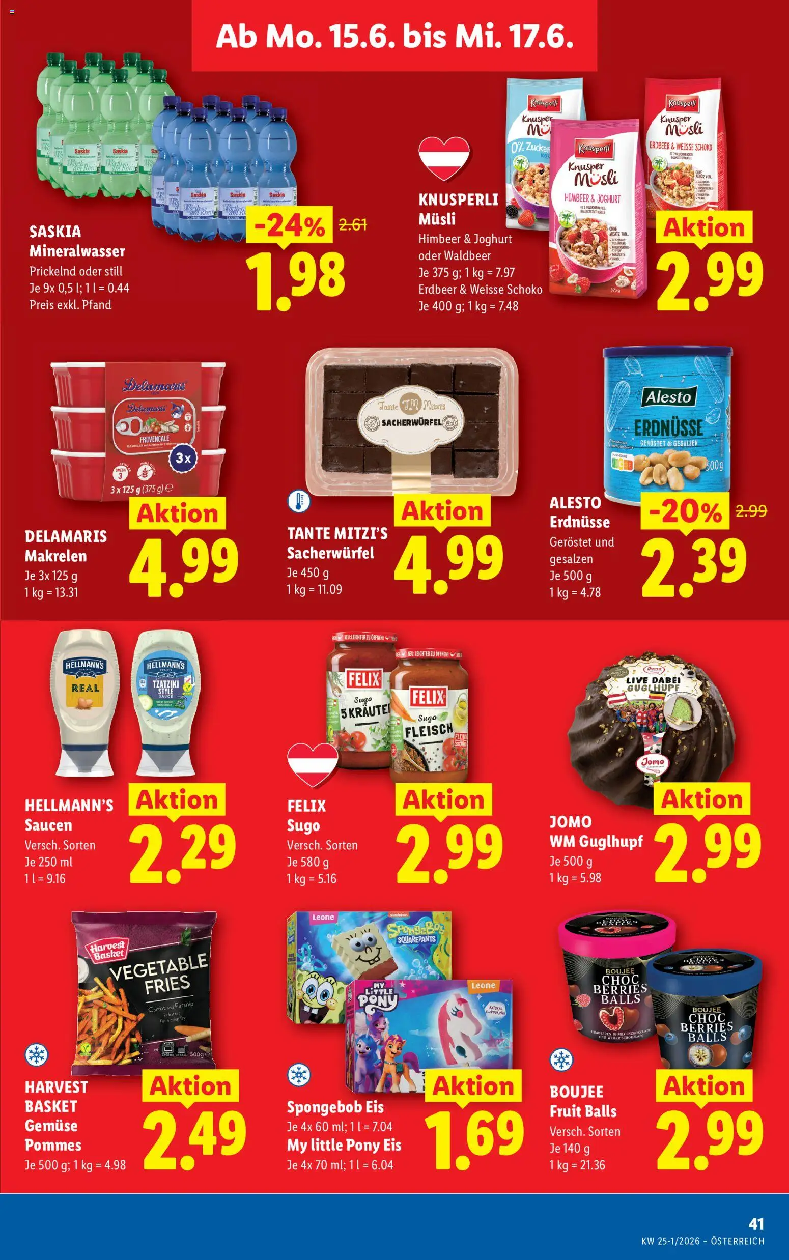Lidl Flugblatt gültig ab 11.06.2026 | Seite: 48 | Produkte: Eis, Gemüse, Папионка, Joghurt