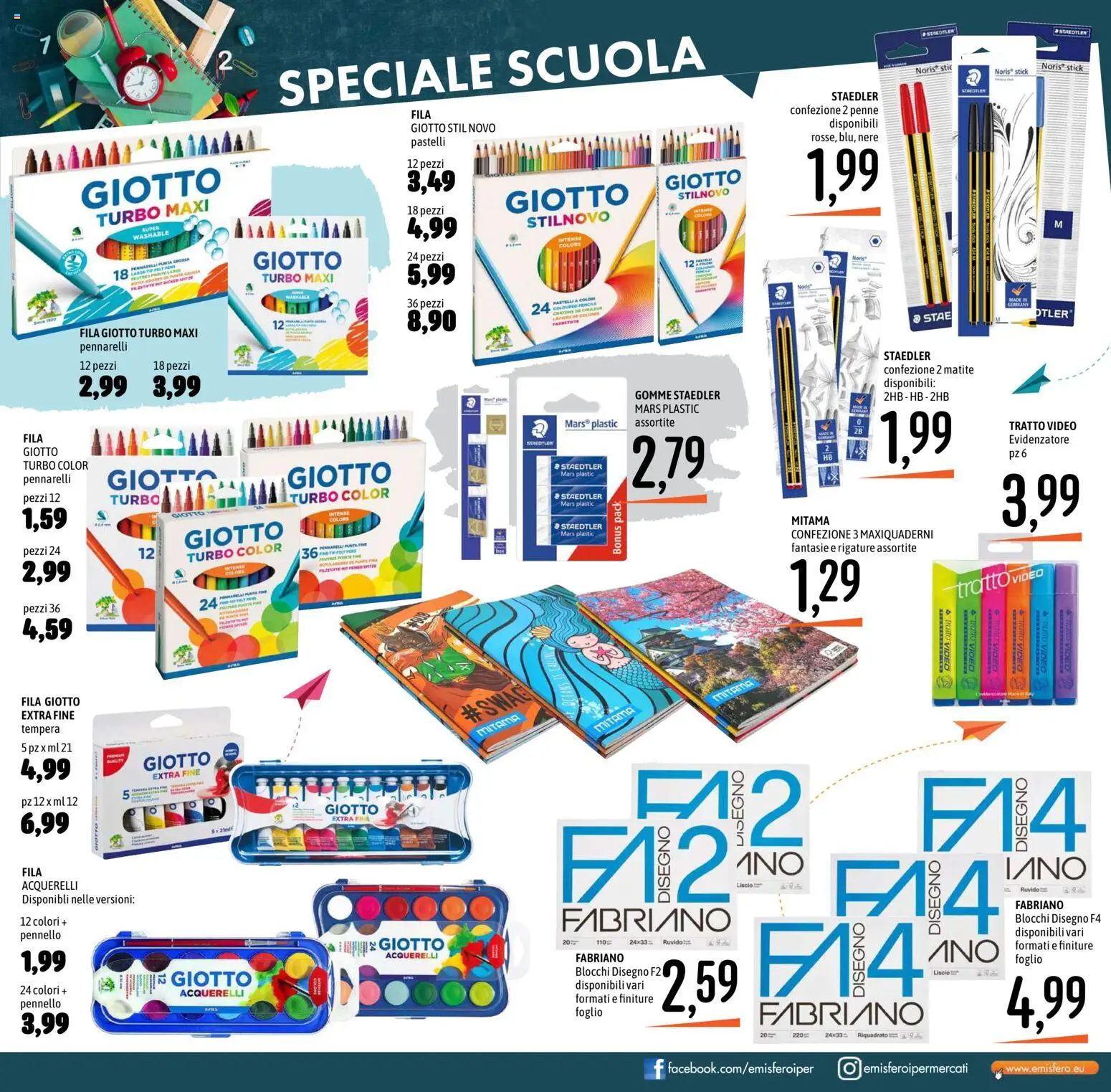 Volantino Emisfero del 27/08/2026 | Pagina: 29 | Prodotti: Foglio, Top, Video, Pennello