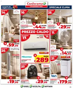 Anteprima del volantino Conforama volantino valido a partire dal 02/07/2026 | Pagina: 21 | Prodotti: Ventilatore, Pavimento, Condizionatore, Tavolo