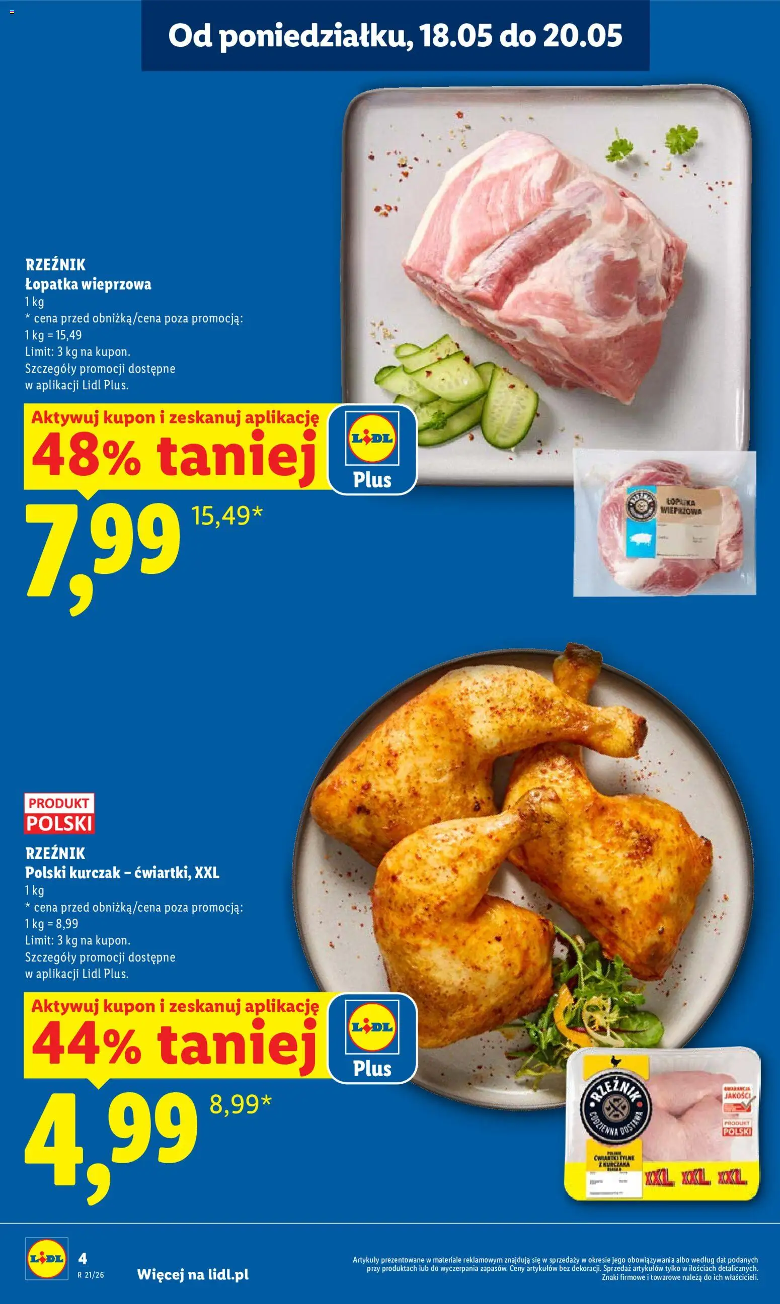 Lidl Polsko leták od 18.05.2026 | Strana: 4 | Produkty: Lopatka