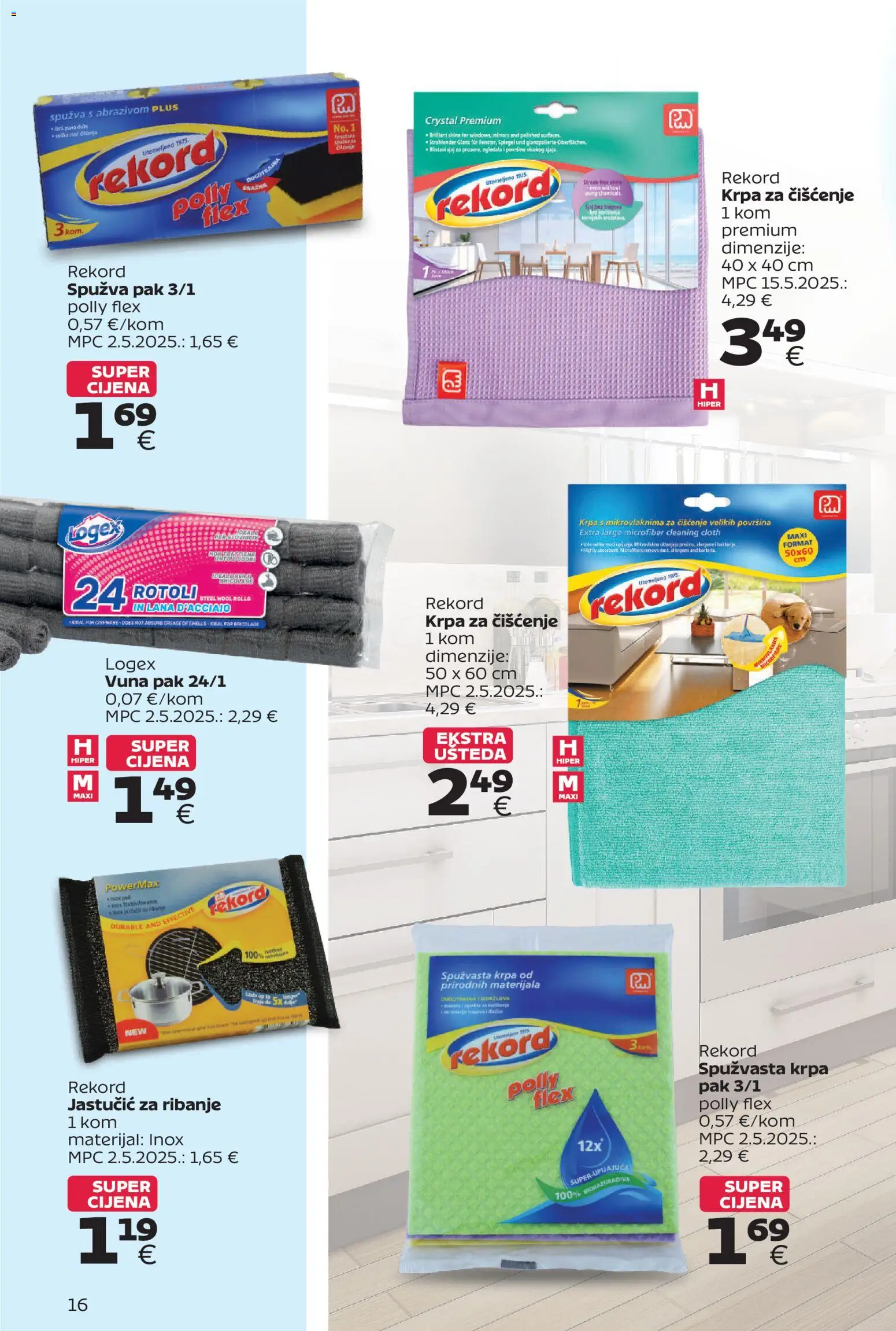 Tommy katalog | vrijedi od 28.09.2026 | Stranica: 16 | Proizvodi: Spužva, Krpa, Ogledala