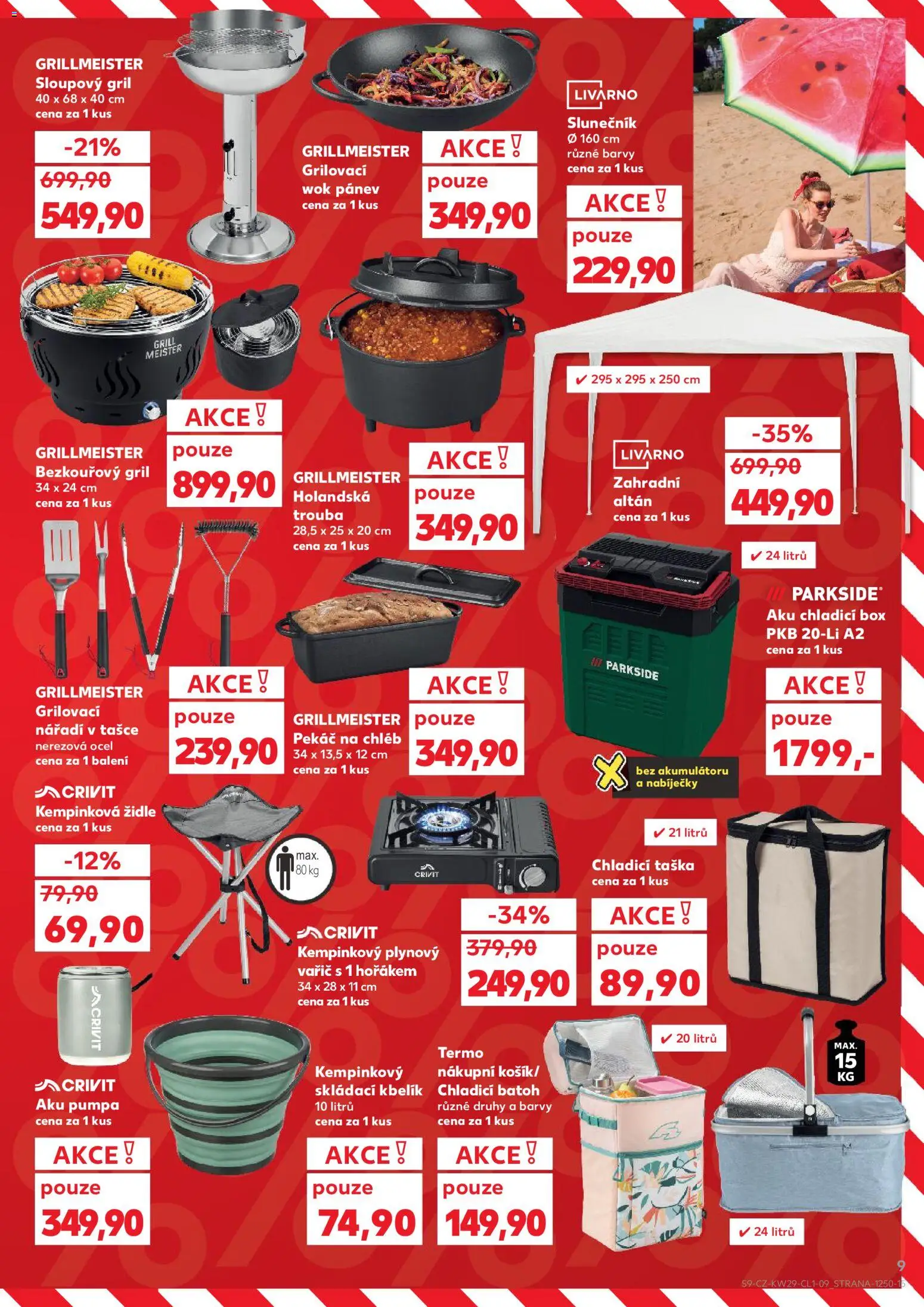 Kaufland leták - Chomutov od 15.07.2026 | Strana: 9 | Produkty: Pánev, Trouba, Vařič, Židle