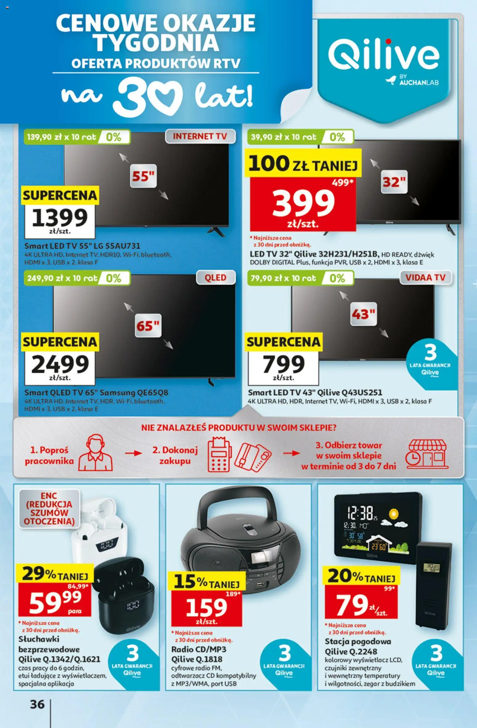 Auchan gazetka - 30 Lat Hipermarket od 17.09.2026 | Strona: 36