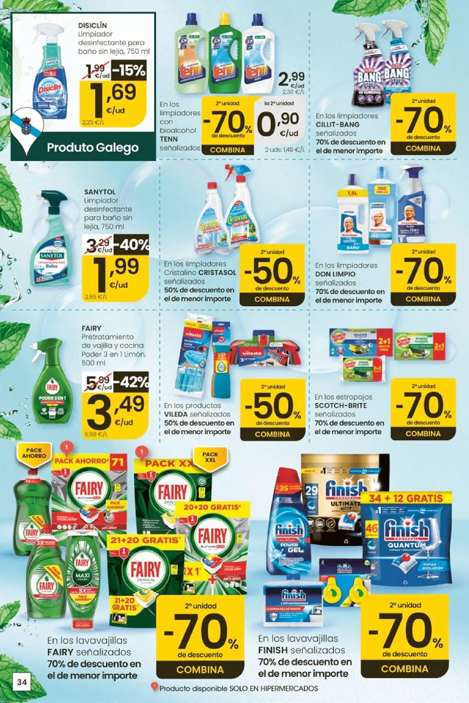 Eroski Quieres ahorrar conmigo │ válido desde el 30.04.2026 | Página: 34 | Productos: Βρεφικό κρεβάτι, Cocina, Lavavajillas, Baño