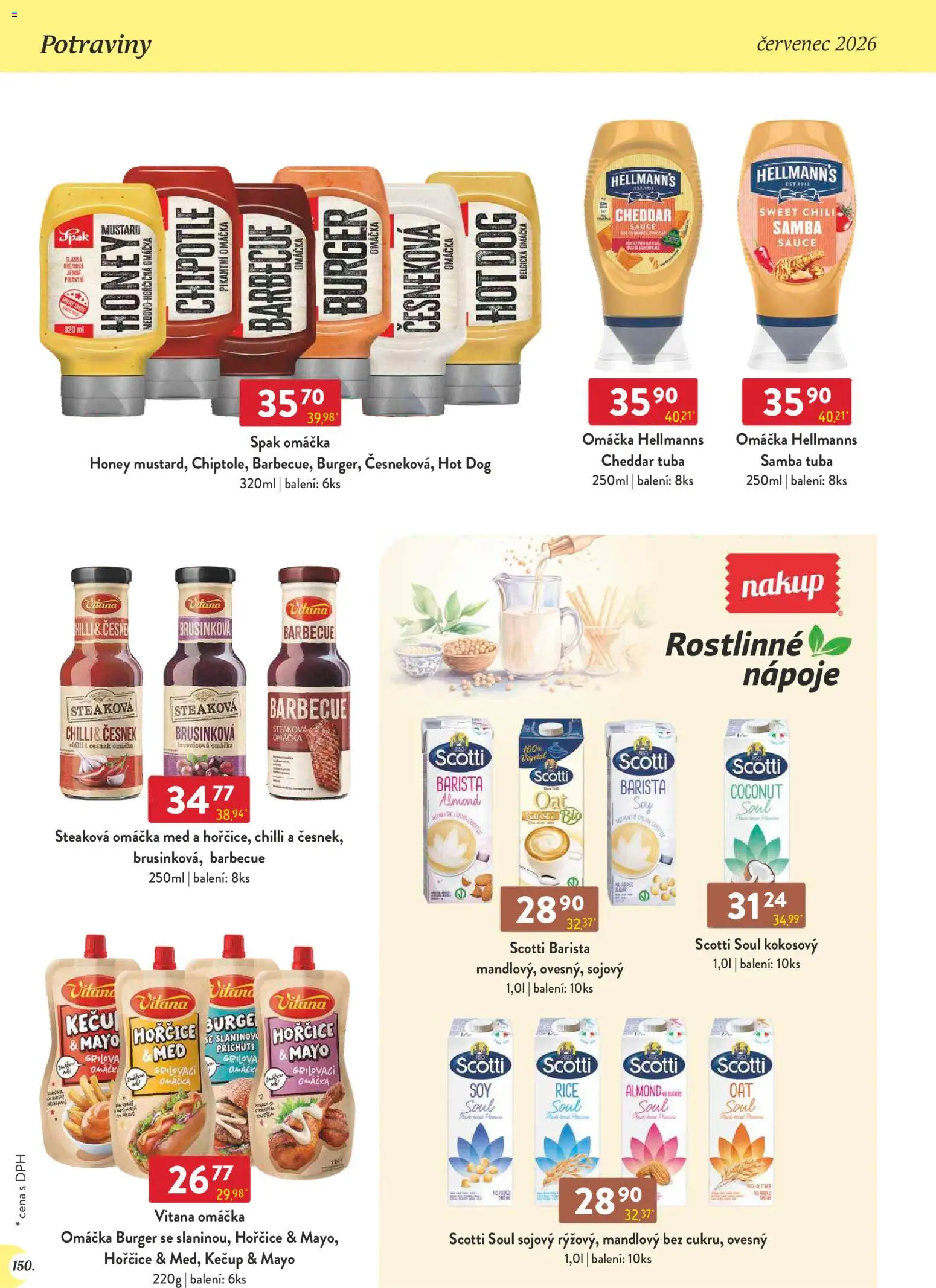 Astur & Qanto leták - Velkoobchod 07/2026 od 01.07.2026 | Strana: 150 | Produkty: Med, Hořčice, Hellmann's, Potraviny