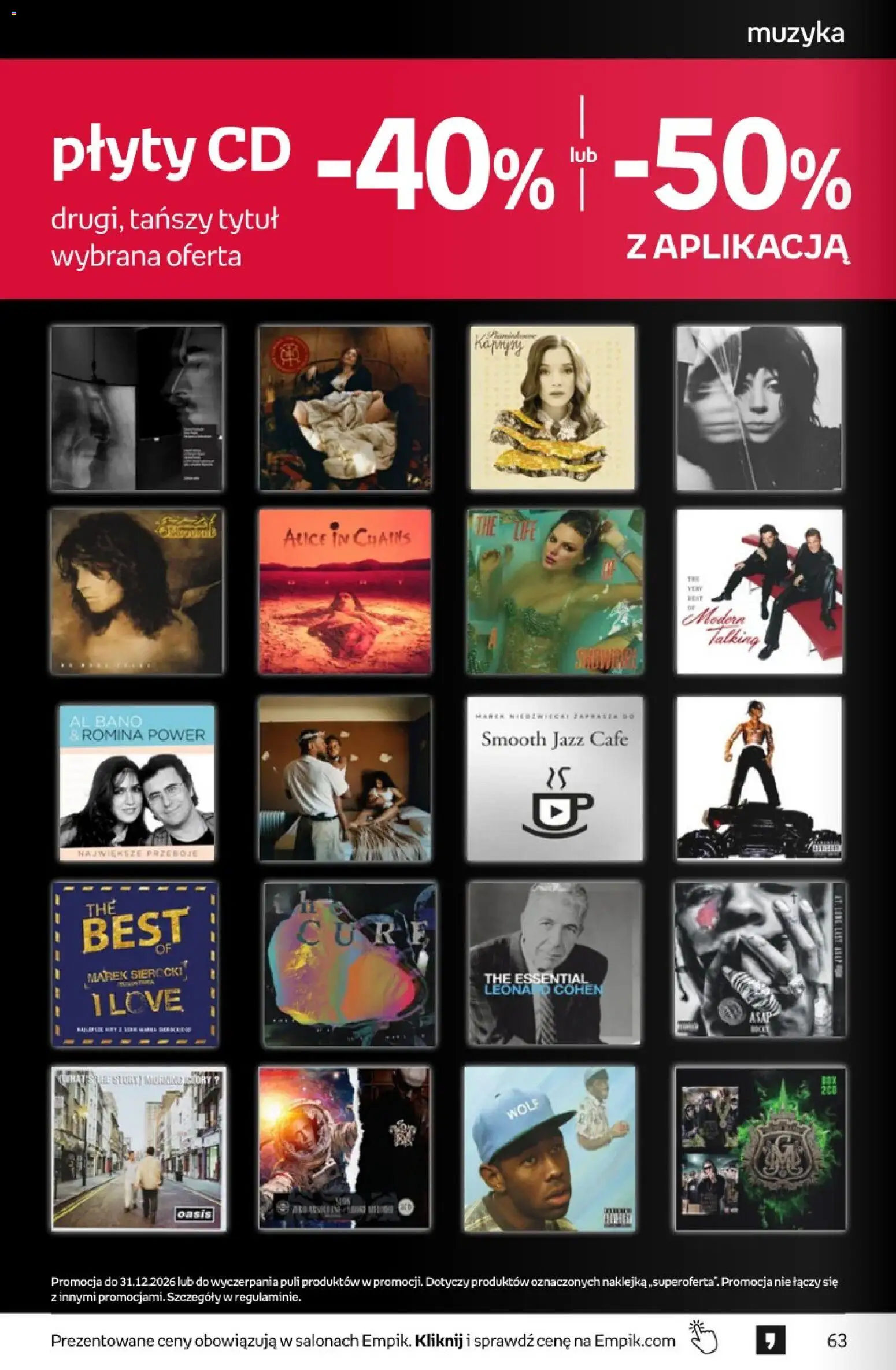 Empik promocje - Tom kultury Muzyka od 12.08.2026 | Strona: 10 | Produkty: Plyty, Płyty cd