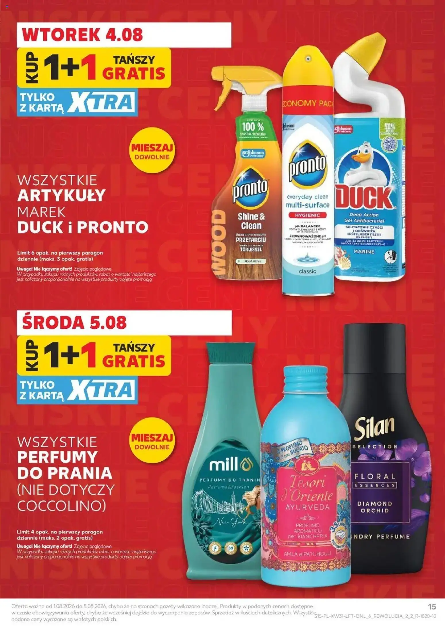 Kaufland gazetka od 30.07.2026 | Strona: 15 | Produkty: Karta, Tesori d'oriente, Coccolino, Perfumy