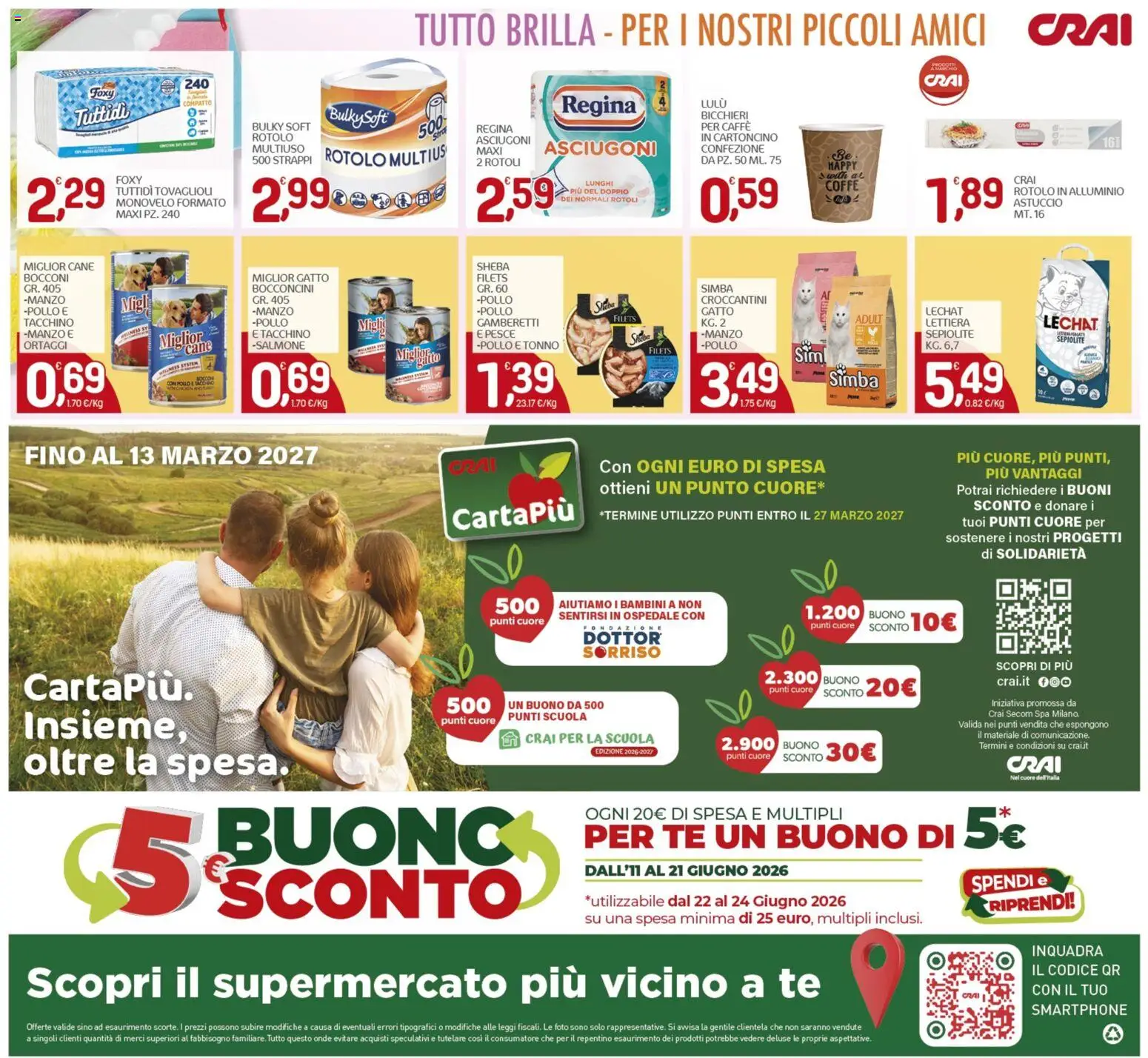 Volantino CRAI del 11.06.2026 | Pagina: 16 | Prodotti: Pollo, Tè, Tacchino, Alluminio