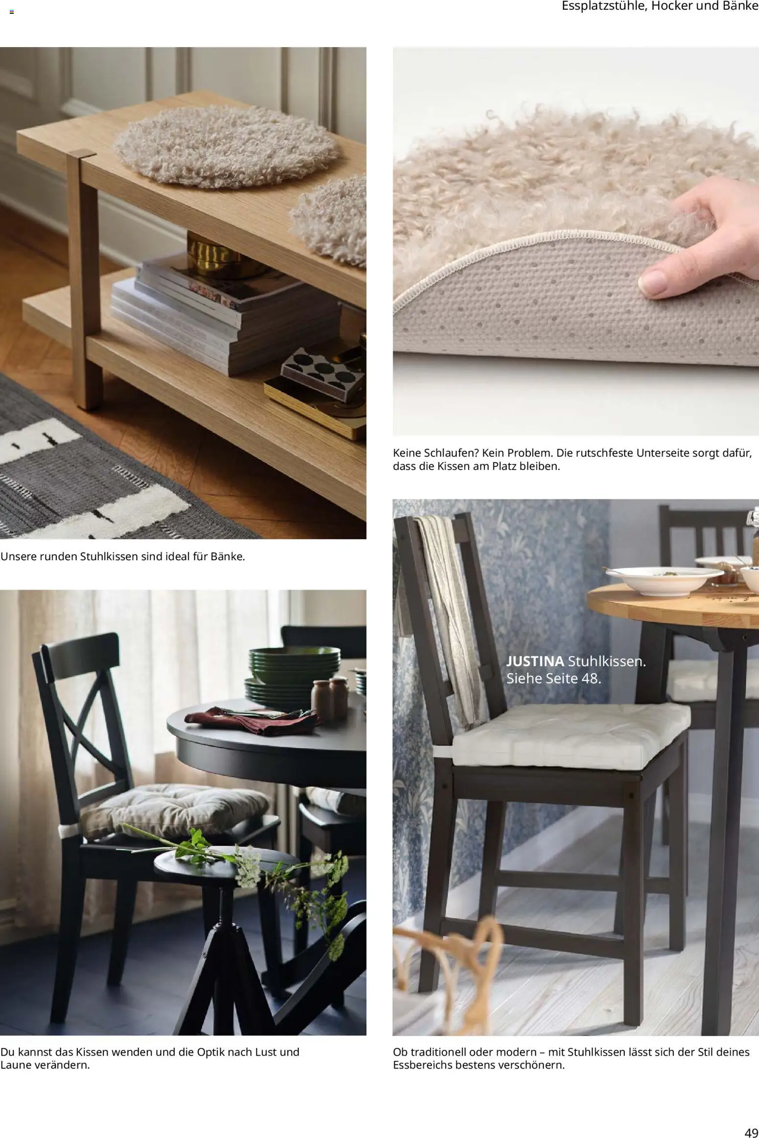 Ikea Essplatz – gültig ab 02.01.2026 | Seite: 49 | Produkte: Hocker, Kissen