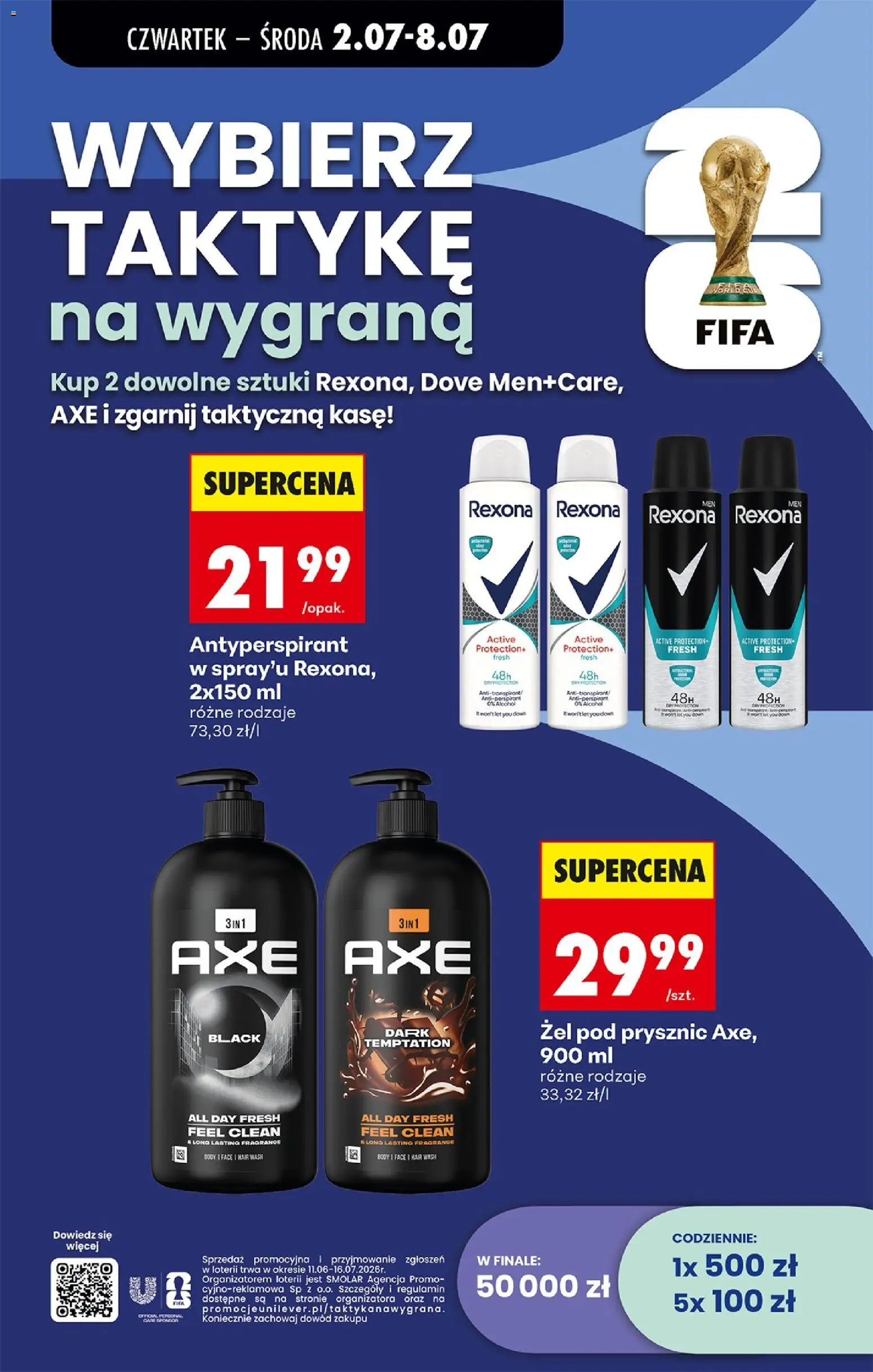 Biedronka gazetka od czwartku od 02.07.2026 | Strona: 70 | Produkty: Prysznic, Body, Żel pod prysznic, Antyperspirant