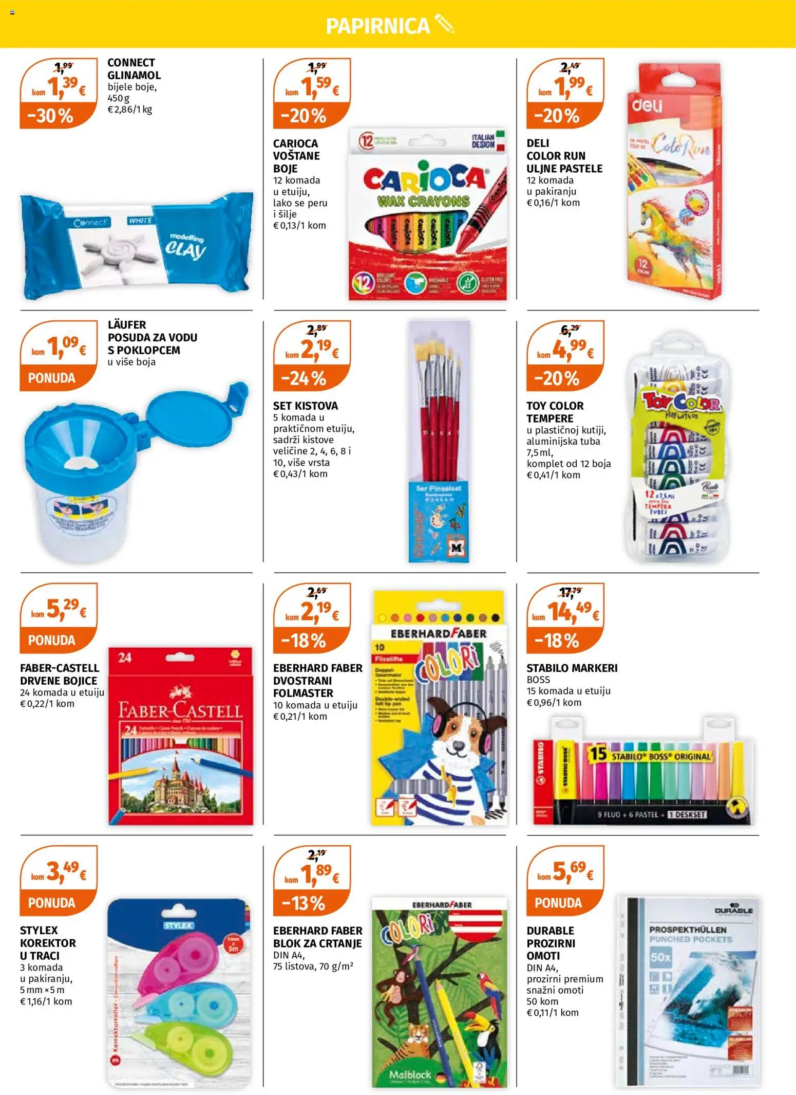 Müller katalog | vrijedi od 29.06.2026 | Stranica: 3 | Proizvodi: Drvene bojice, Tempere, Korektor