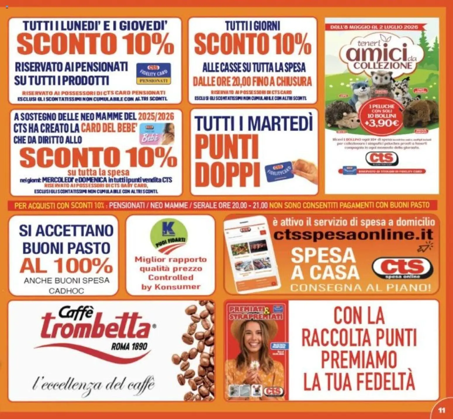 Volantino CTS del 10.06.2026 | Pagina: 11 | Prodotti: Peluche, Caffè