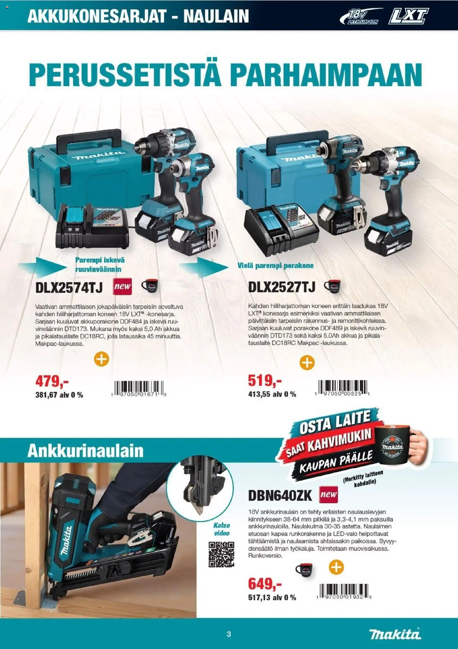 Makita tarjoukset – voimassa 02/10/2026 alkaen | Sivu: 3