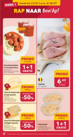 Bon Ap folder/publicité - Voorbeeld van een folder van Bon Ap, geldig van 22/07/2026 | Pagina: 2 | Producten: Gouda, Kan, Schaal
